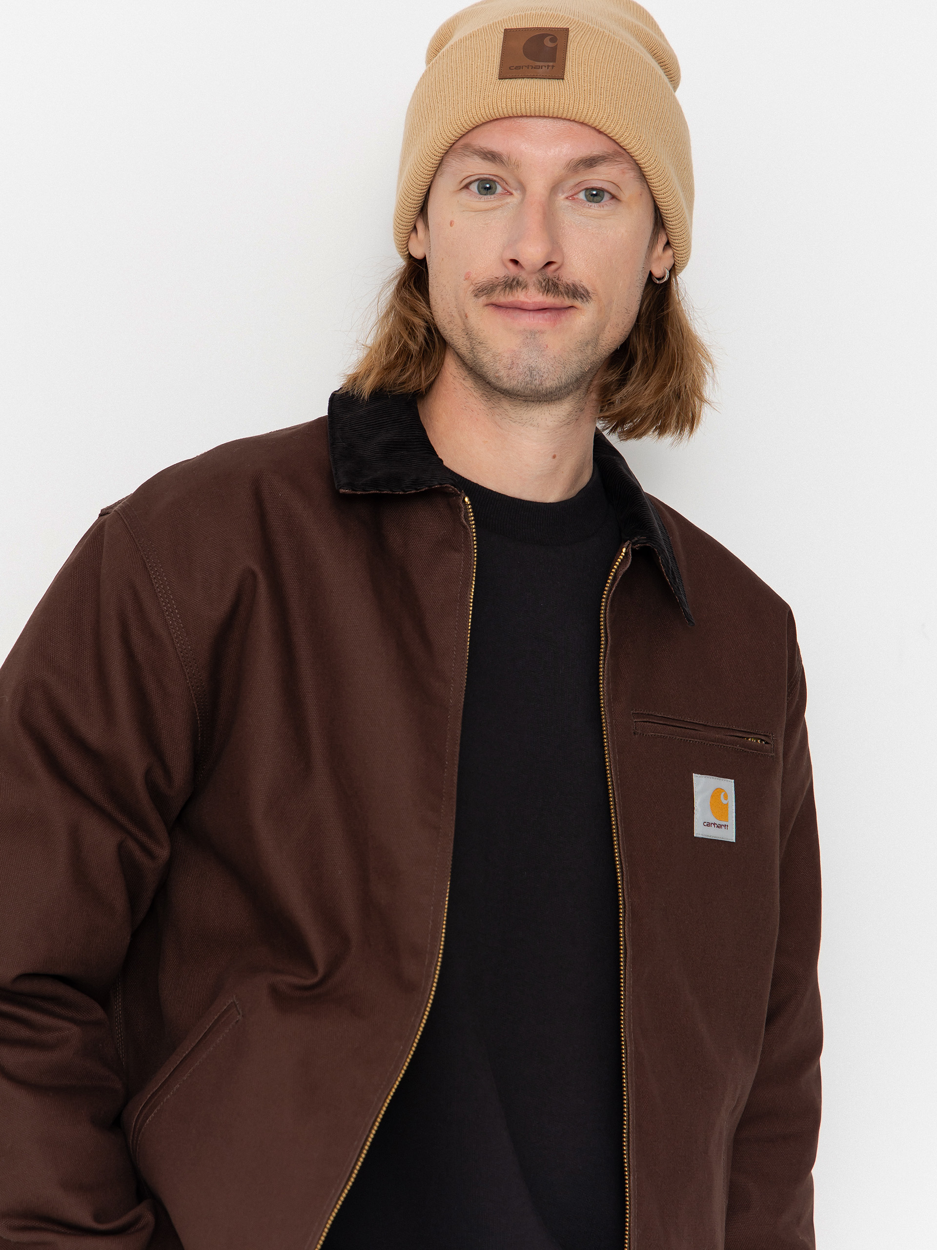 Geacă Carhartt WIP Detroit (tobacco/black/rigid)