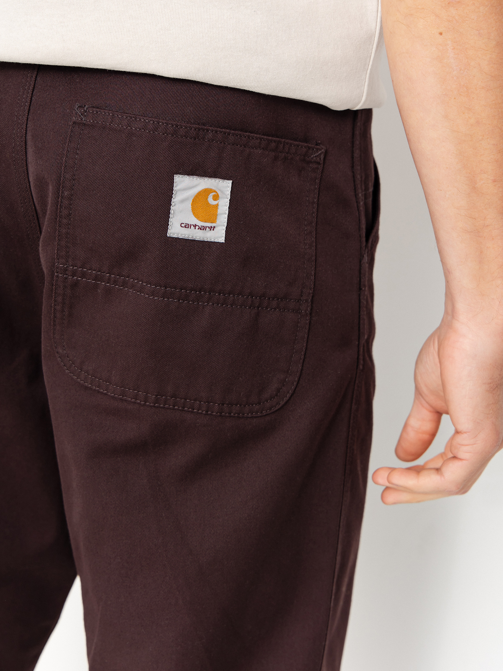 Pantaloni Carhartt WIP Simple (palisander/rinsed)