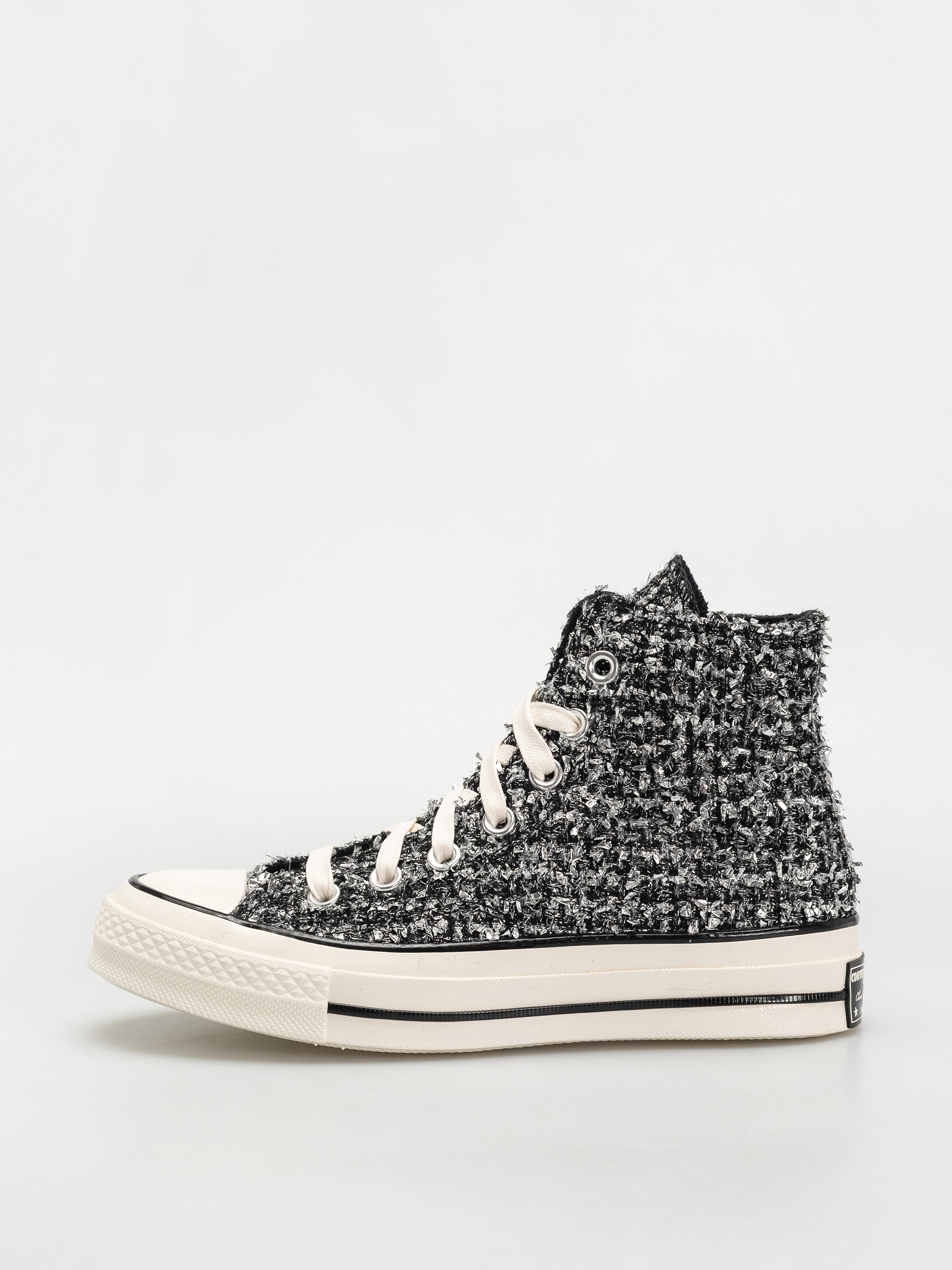 Teniși Converse Chuck 70 Hi (black/silver/egret)