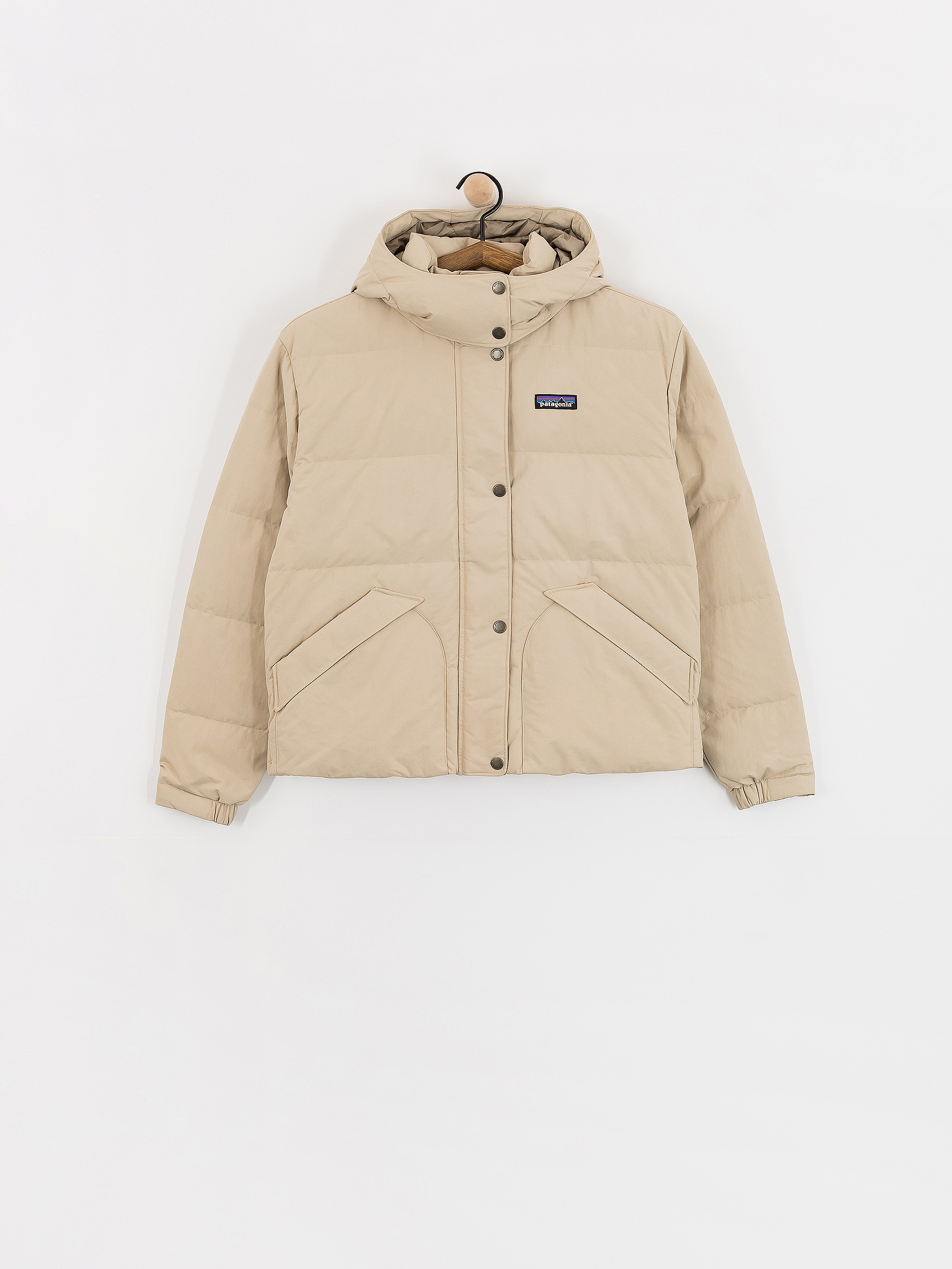 Geacă Patagonia Downdrift Wmn (oar tan w/seabird grey)
