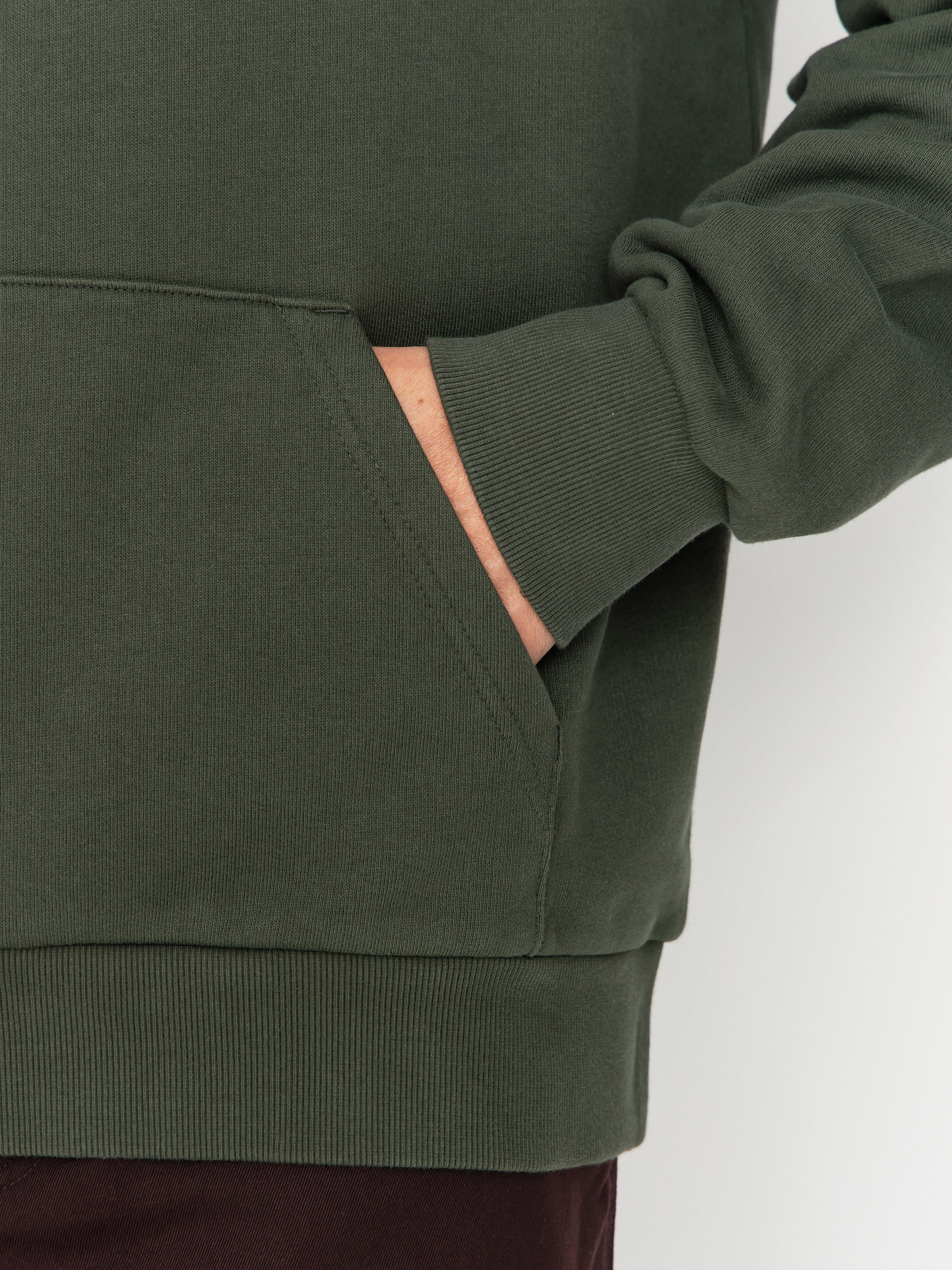 Hanorac cu glugă Carhartt WIP Script Embroidery HD (opuntia/white)