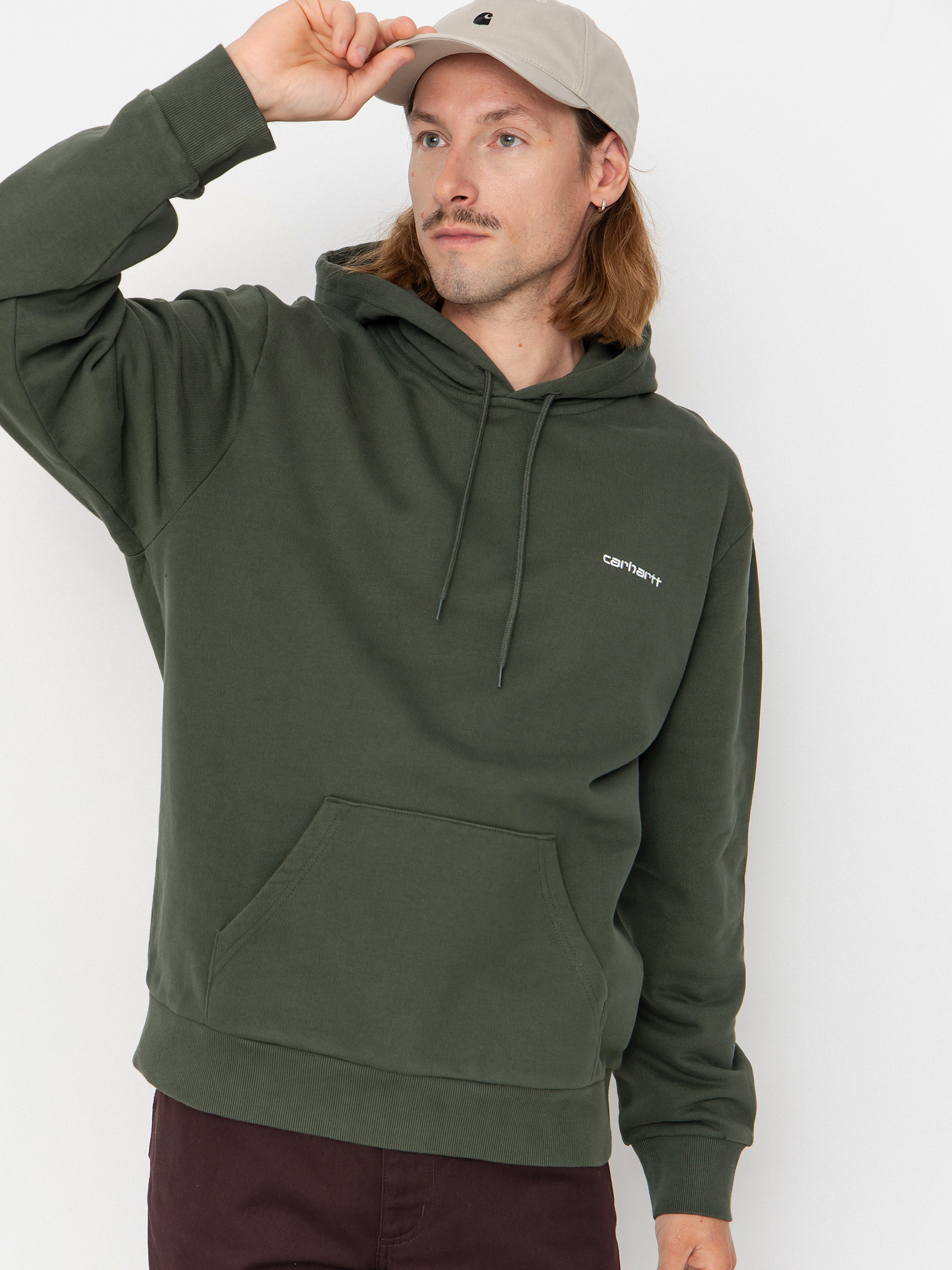 Hanorac cu glugă Carhartt WIP Script Embroidery HD