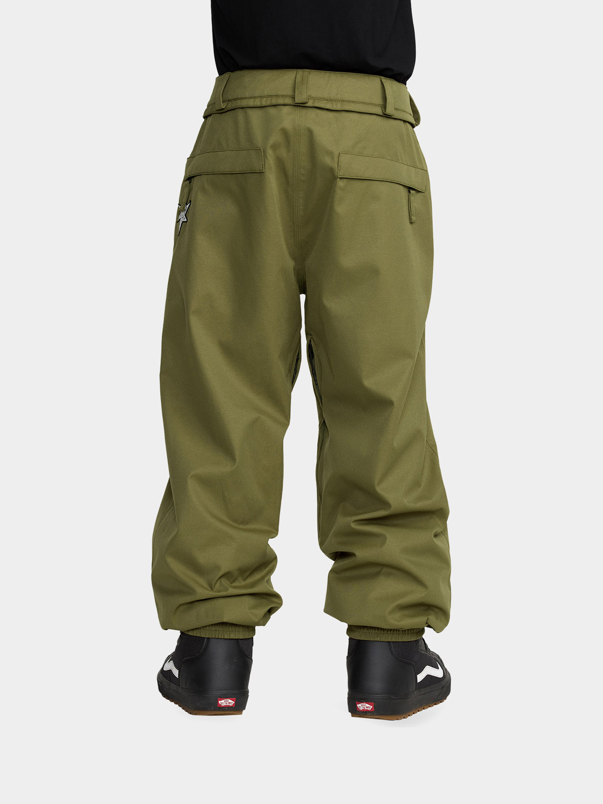 Pentru bărbați Pantaloni pentru snowboard Volcom Arthur 20K (dark olive)