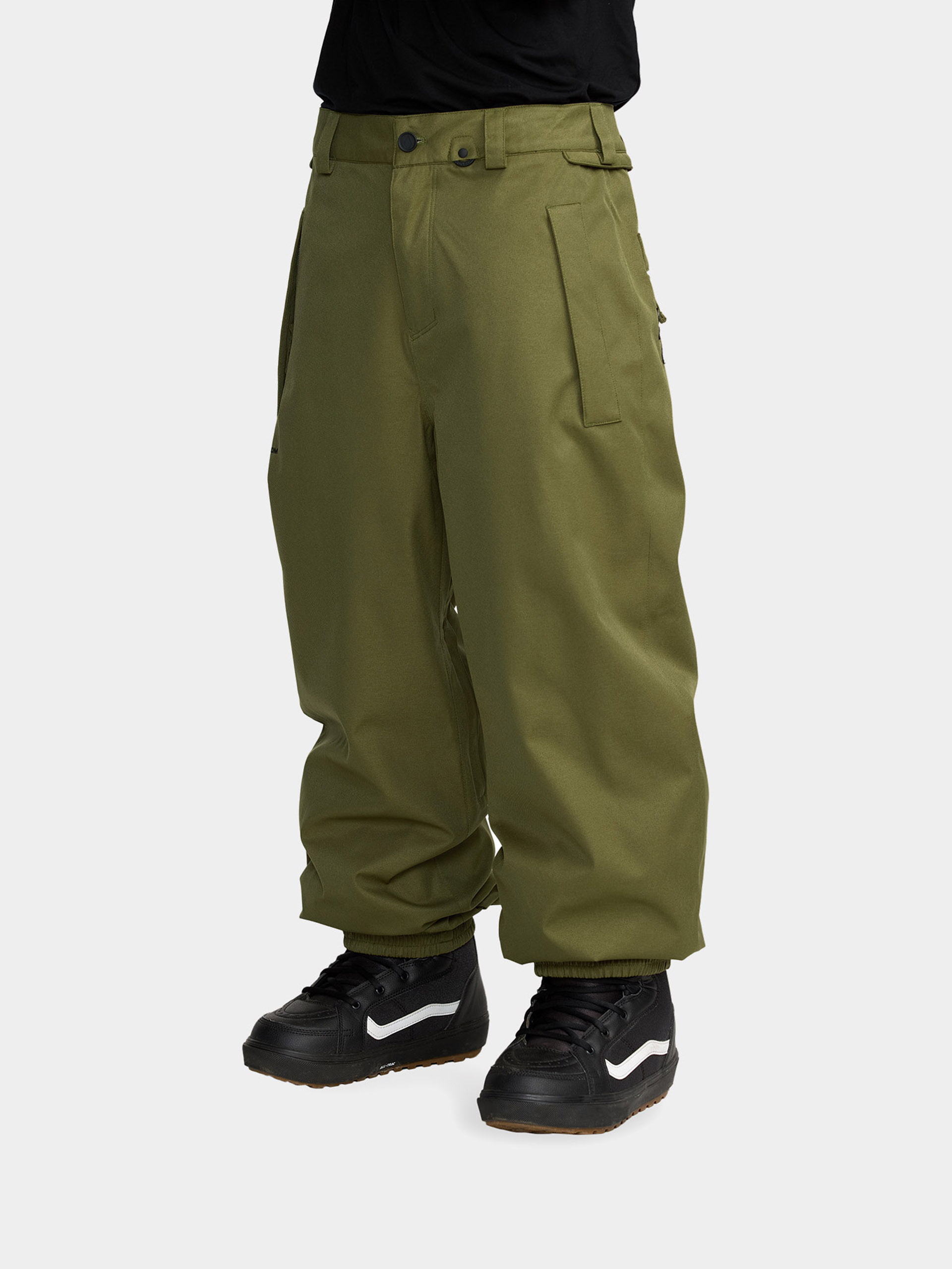 Pentru bărbați Pantaloni pentru snowboard Volcom Arthur 20K (dark olive)