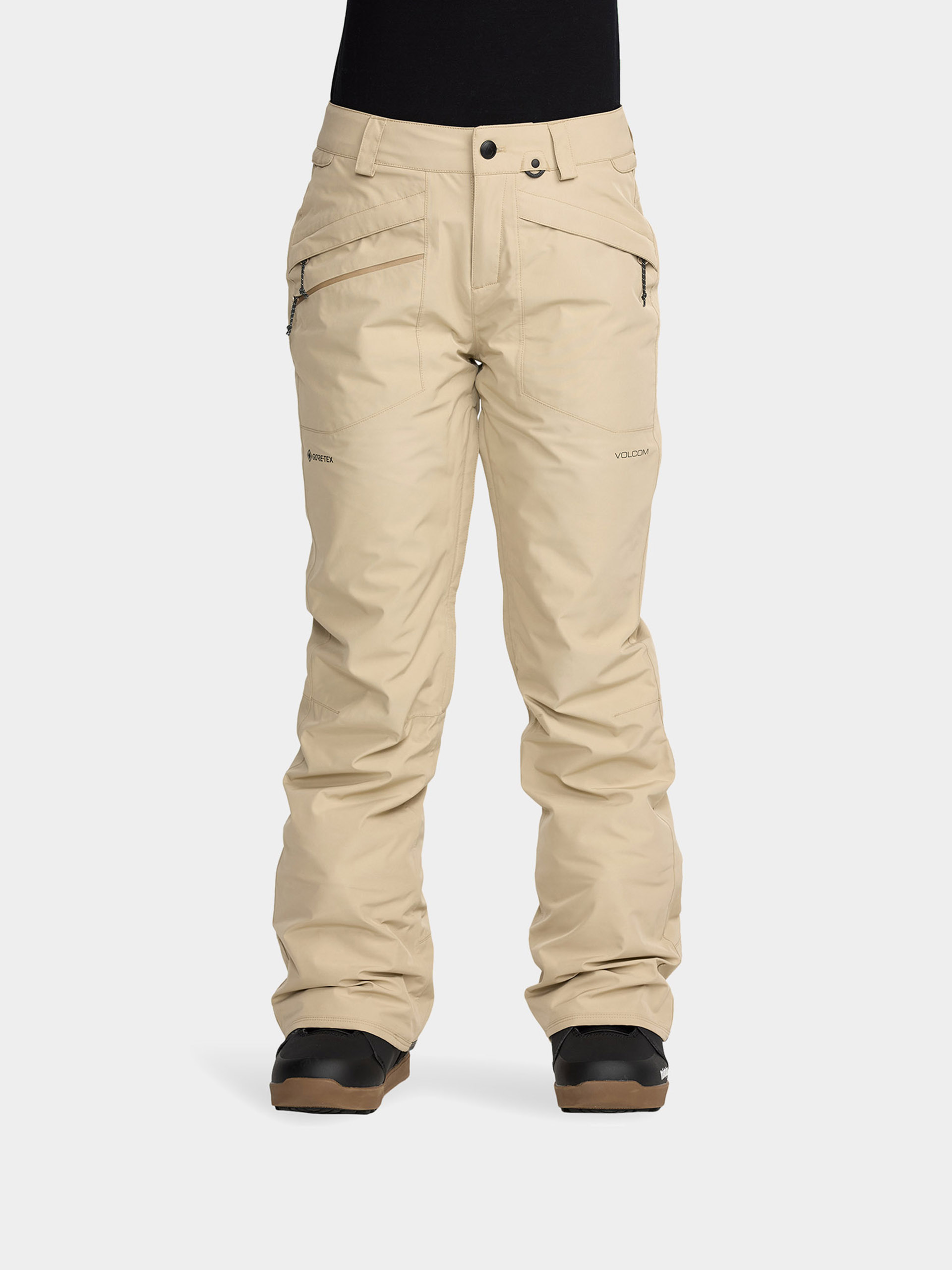 Pantaloni pentru snowboard Volcom Kanyon Ins Gore Wmn (oatmeal)