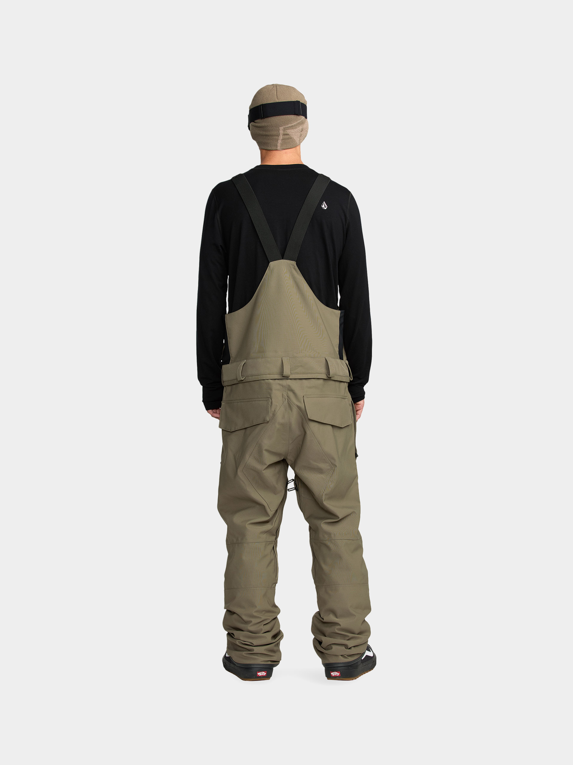 Pentru bărbați Pantaloni pentru snowboard Volcom Roan Bib Overall (military)