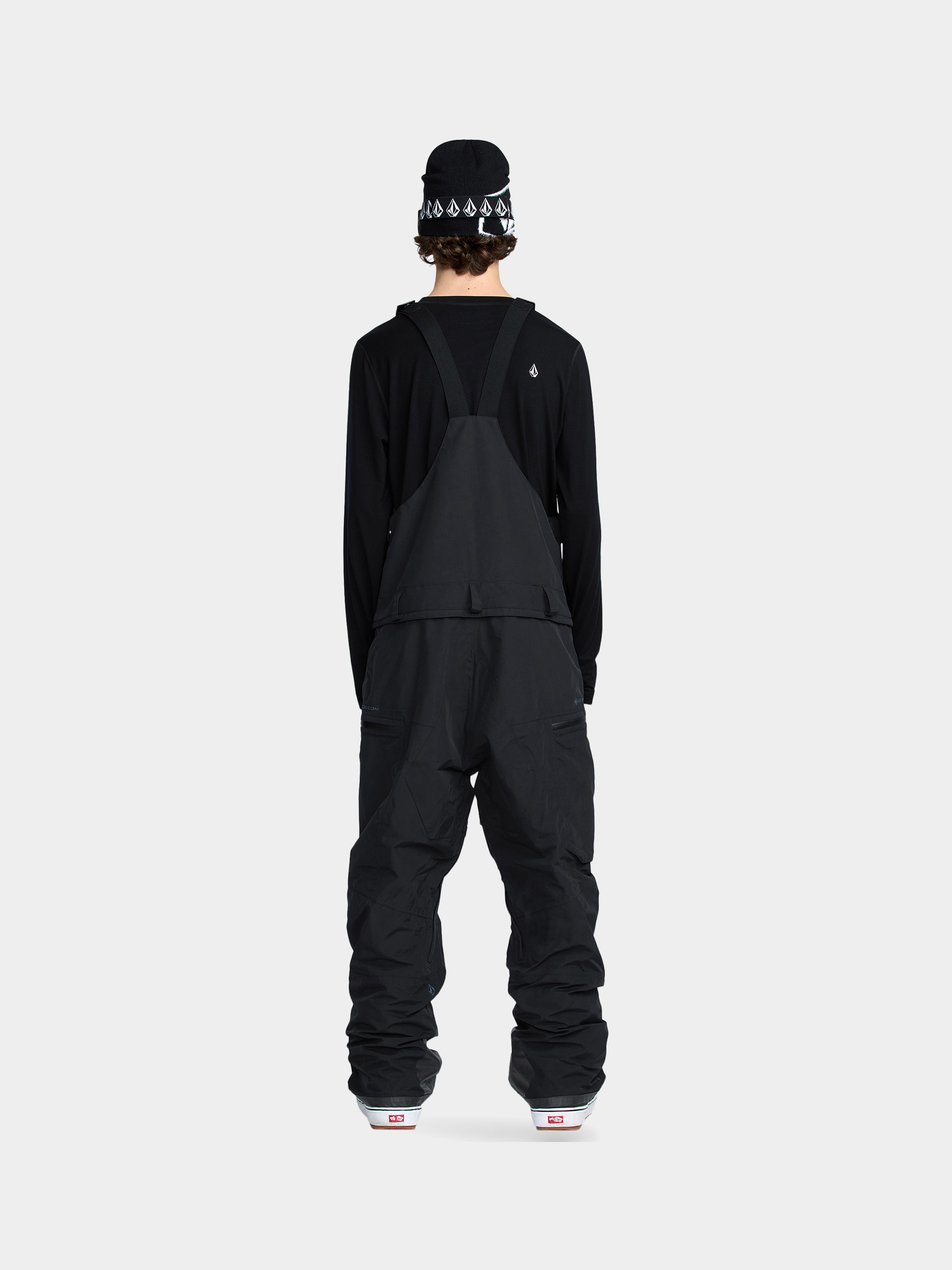 Pentru bărbați Pantaloni pentru snowboard Volcom Rain Gore Tex Bib Overall (black)