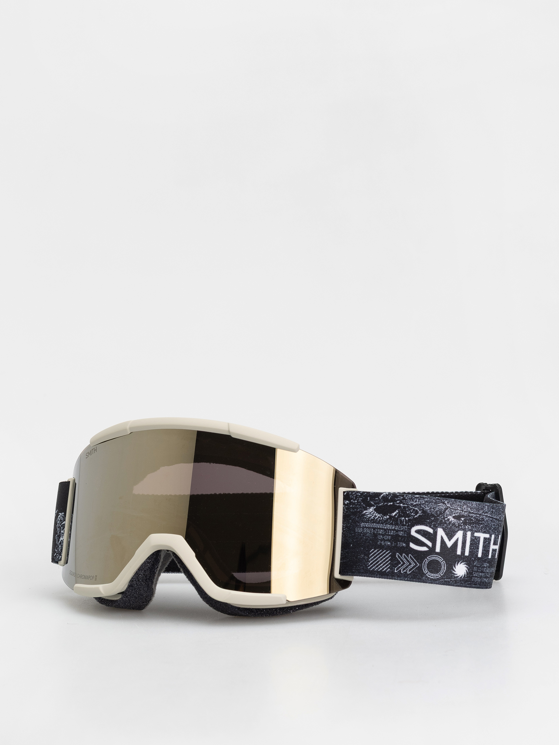 Ochelari pentru snowboard Smith Squad (chalk space invader/chromapop sun black gold mirror)