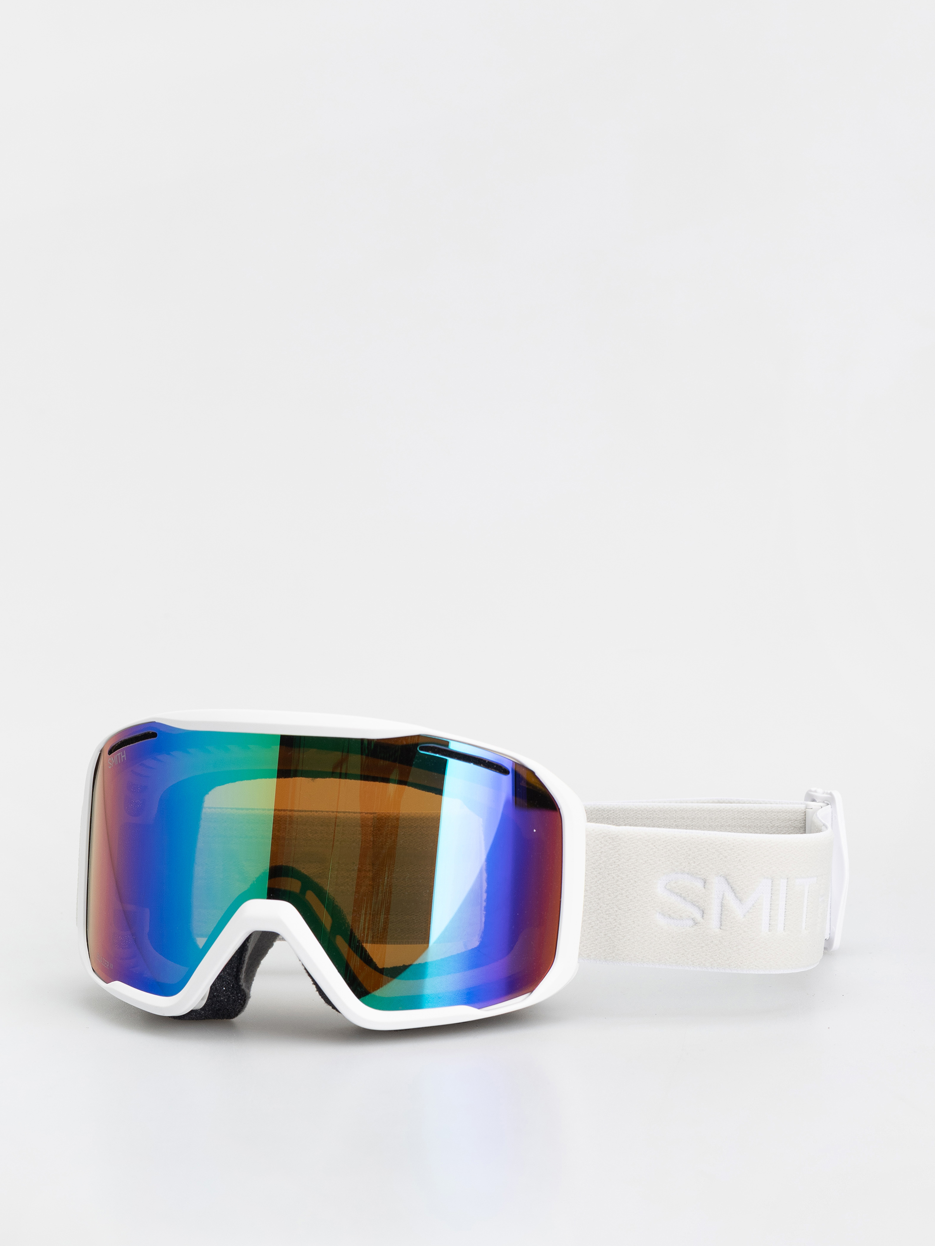 Ochelari pentru snowboard Smith Blazer (white/green sol x mirror)