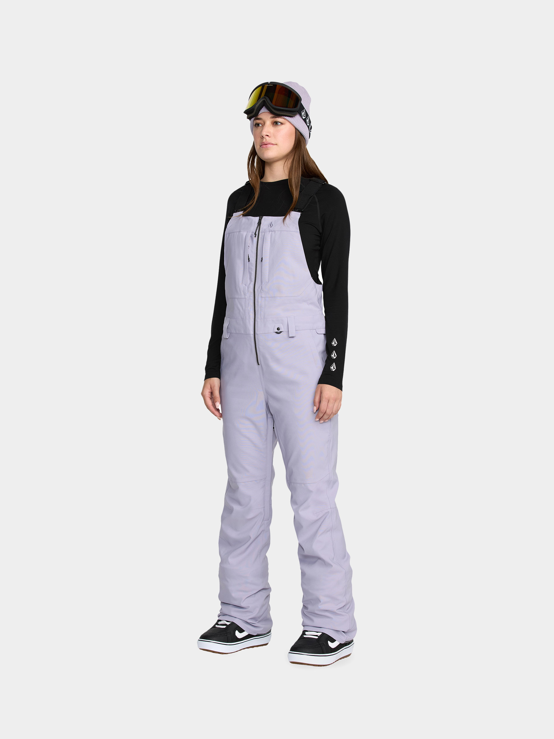Pentru femei Pantaloni pentru snowboard Volcom Swift Bib Overall (lavender aura)