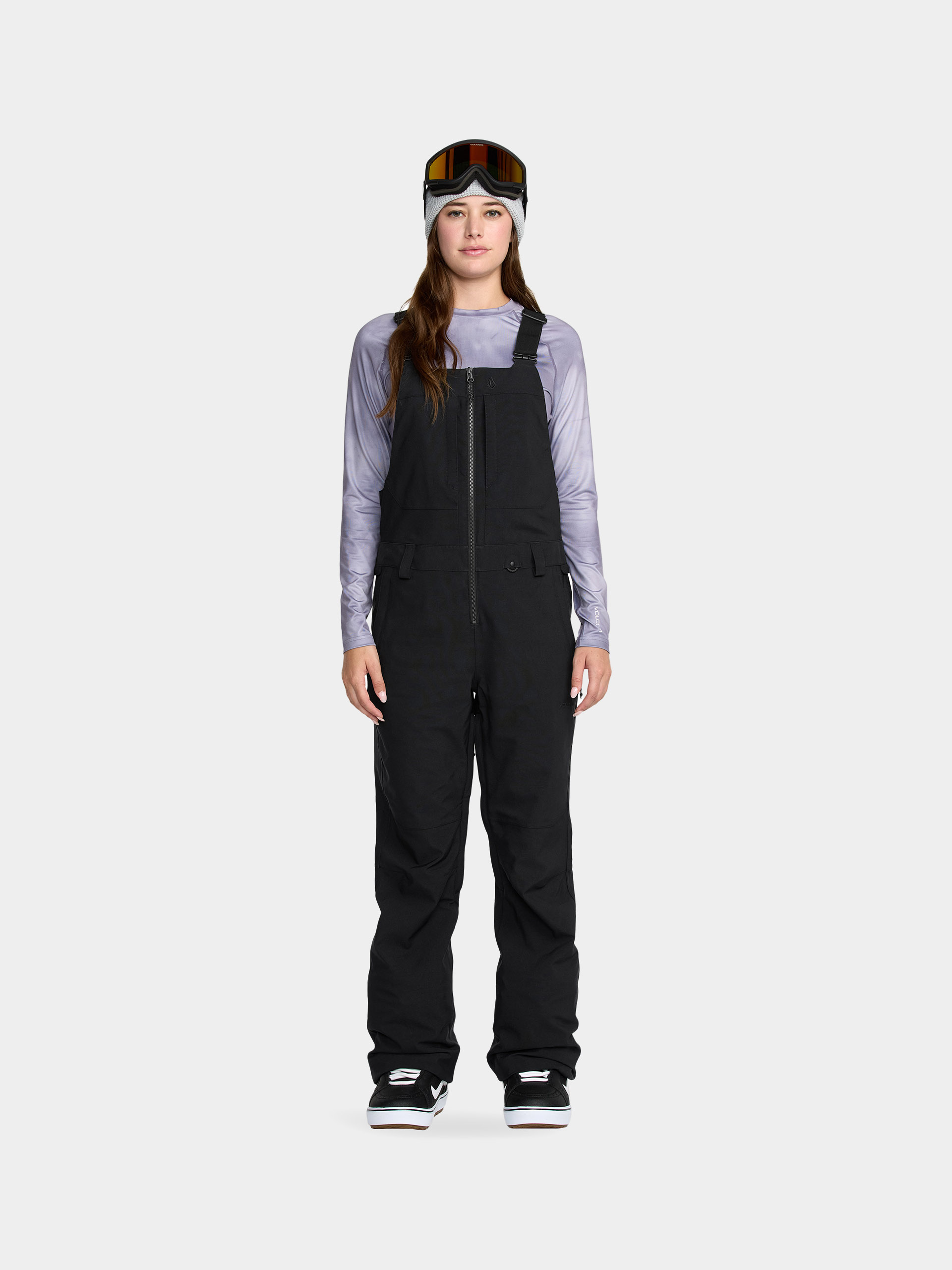 Pantaloni pentru snowboard Volcom Swift Bib Overall Wmn (black)