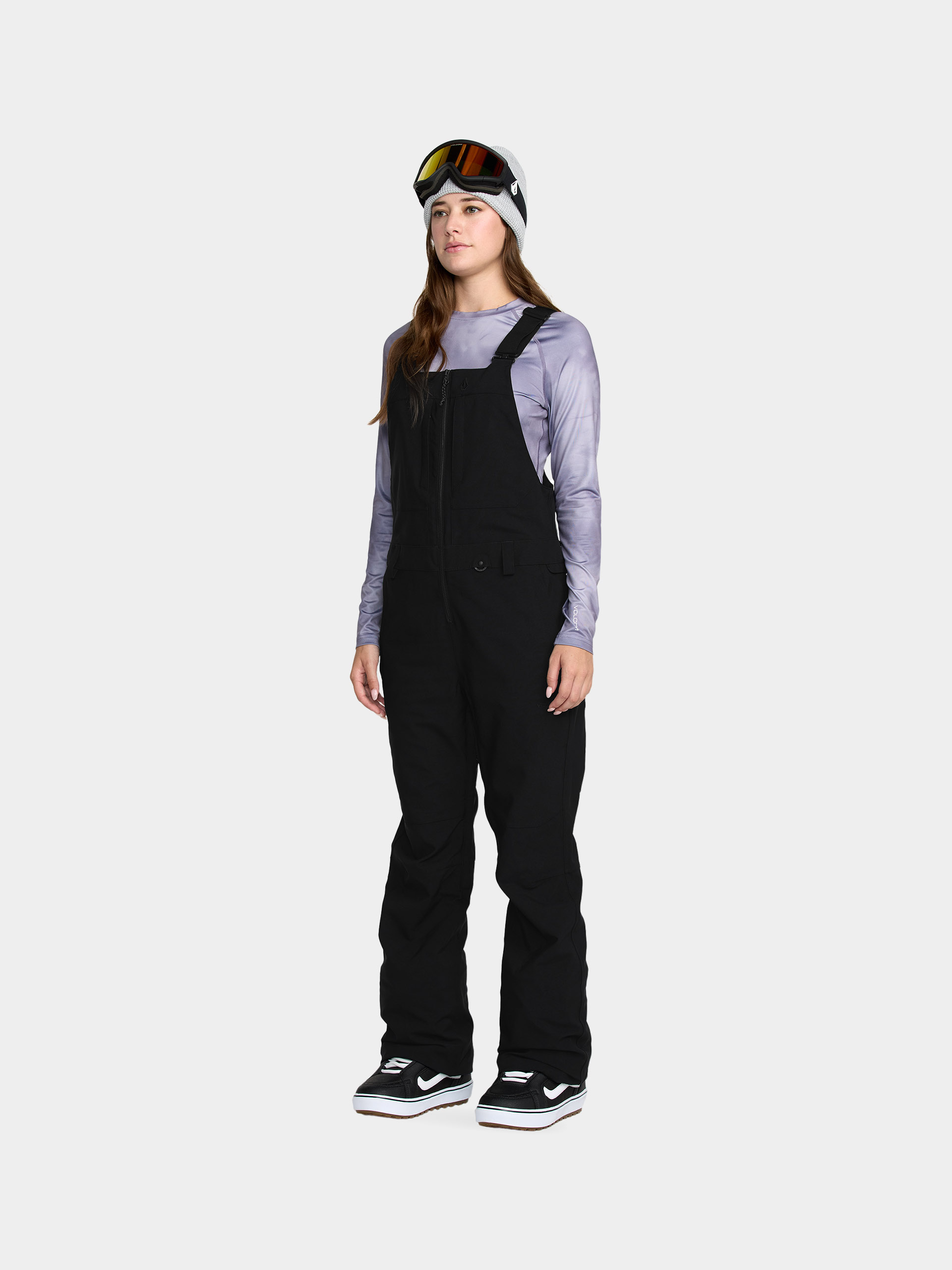 Pentru femei Pantaloni pentru snowboard Volcom Swift Bib Overall (black)