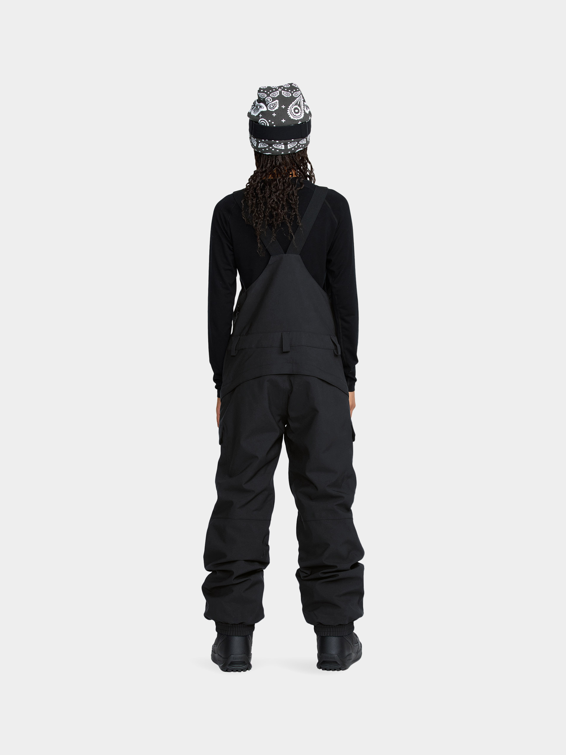 Pentru femei Pantaloni pentru snowboard Volcom Creston 3D Stretch Bib Overall (black)