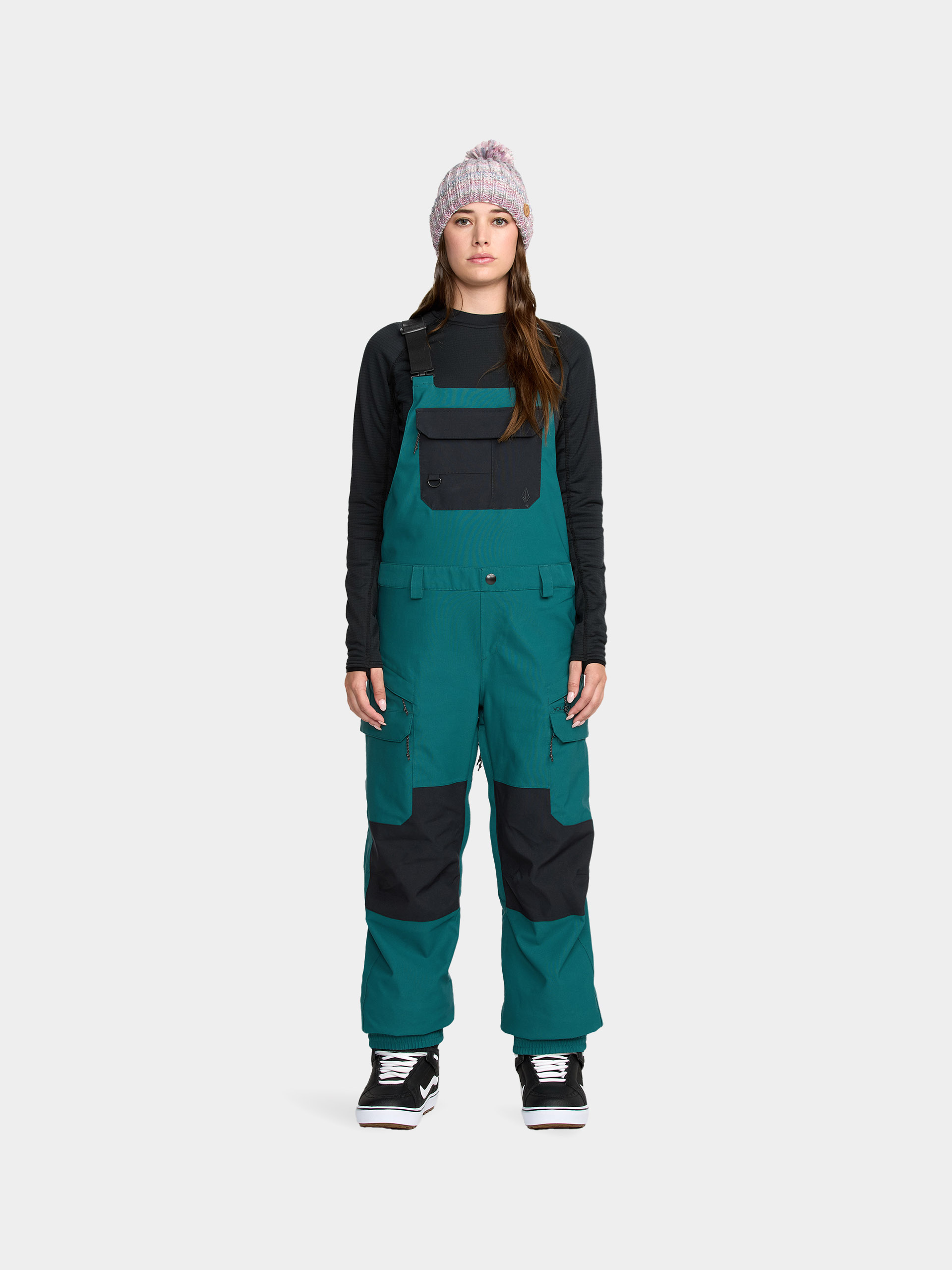 Pantaloni pentru snowboard Volcom Creston 3D Stretch Bib Overall Wmn (atlantic deep)