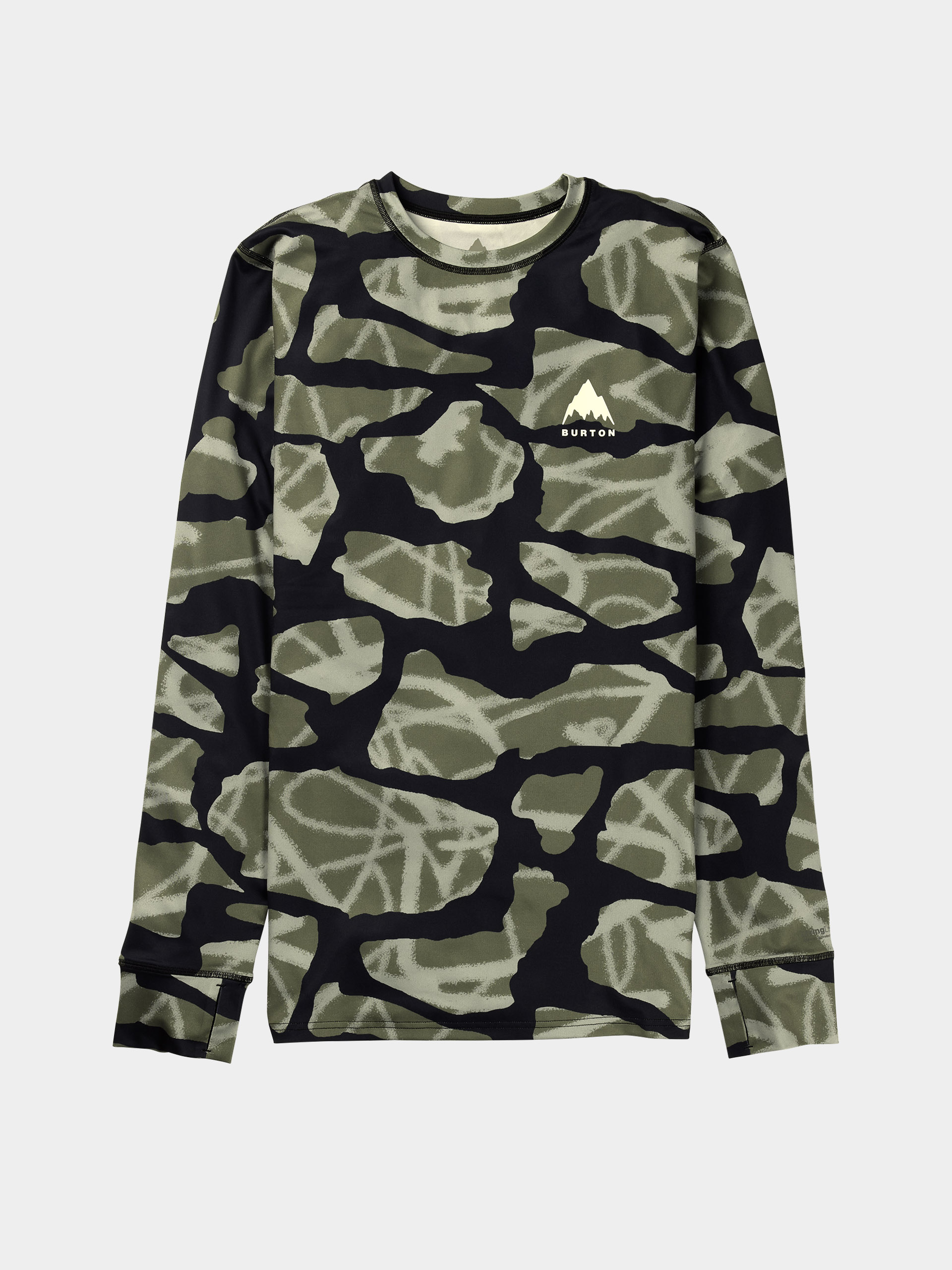 Tricou termic Burton Lightweight X (graffiti camo)