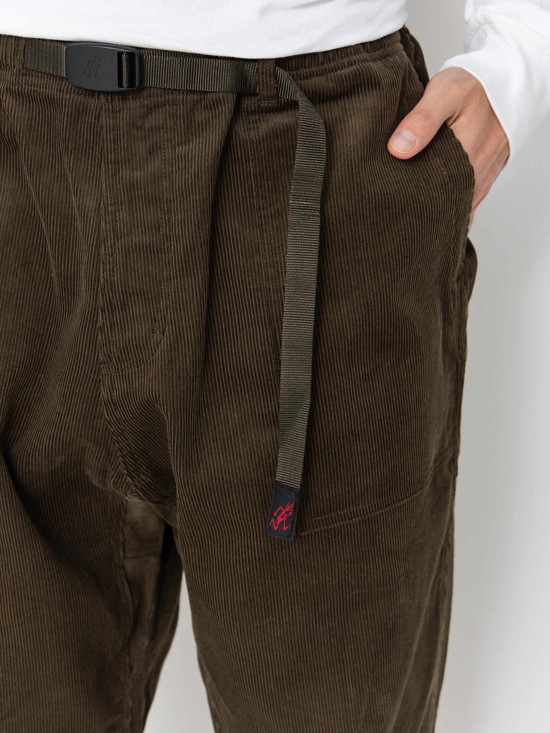 Pantaloni Gramicci Corduroy Loose Tapered Ridge (olive)