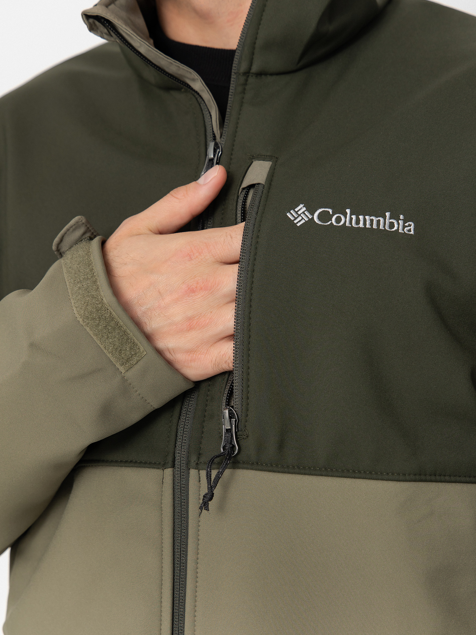 Geacă Columbia Ascender Softshell (stone green/greenspace)