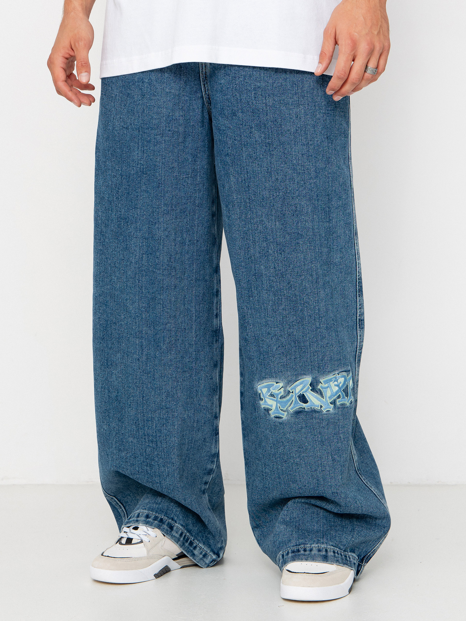 Pantaloni RipNDip Ace Ultra Wide Leg (medium wash)