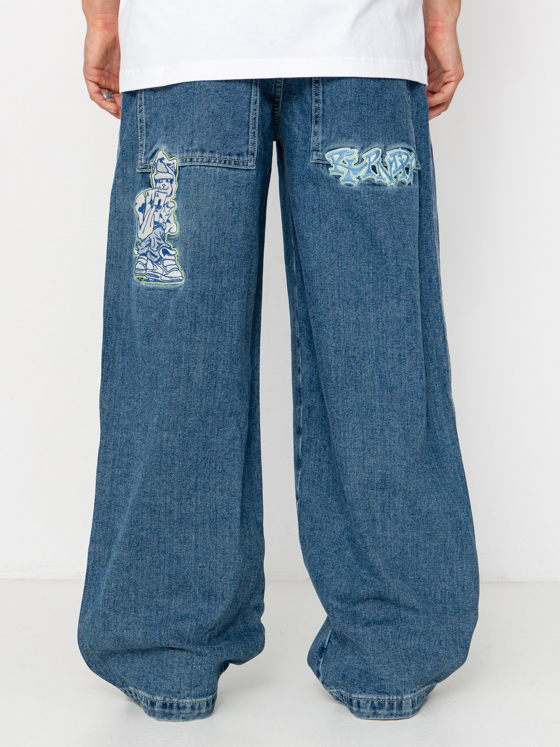Pantaloni RipNDip Ace Ultra Wide Leg (medium wash)