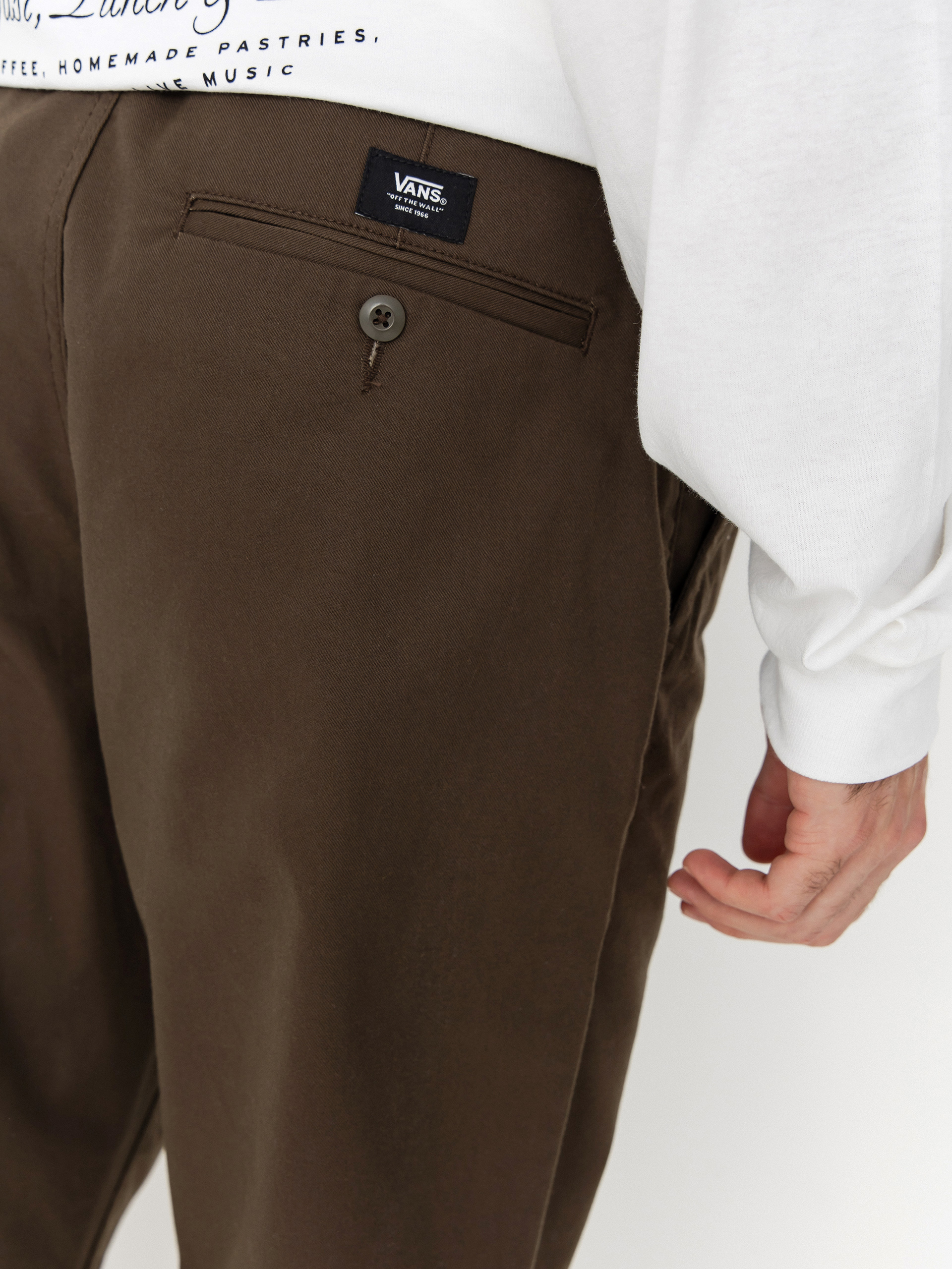 Pantaloni Vans Authentic Chino Relaxed (coal brown)