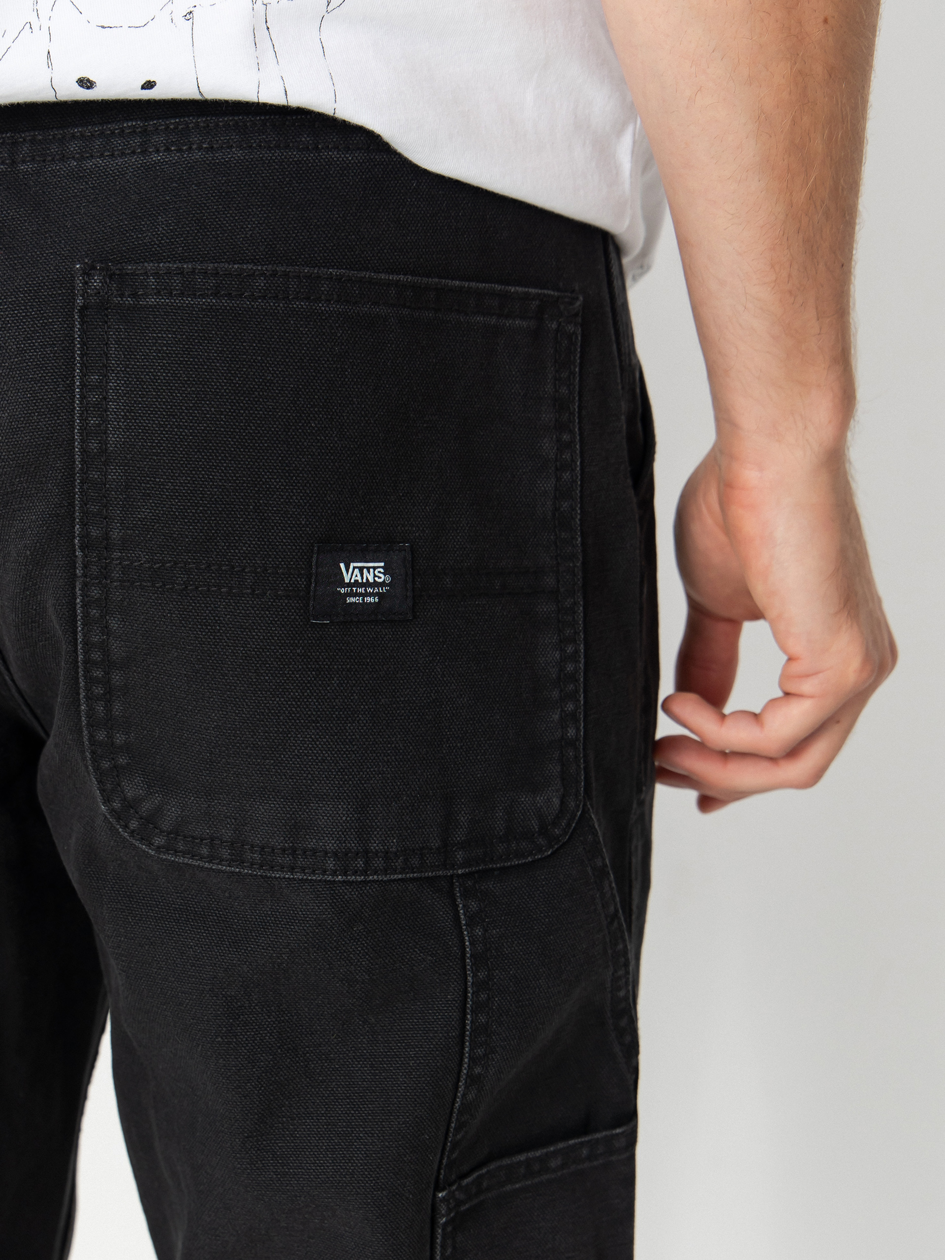 Pantaloni Vans Drill Chore Carpenter Loose Vintage Wash (black)