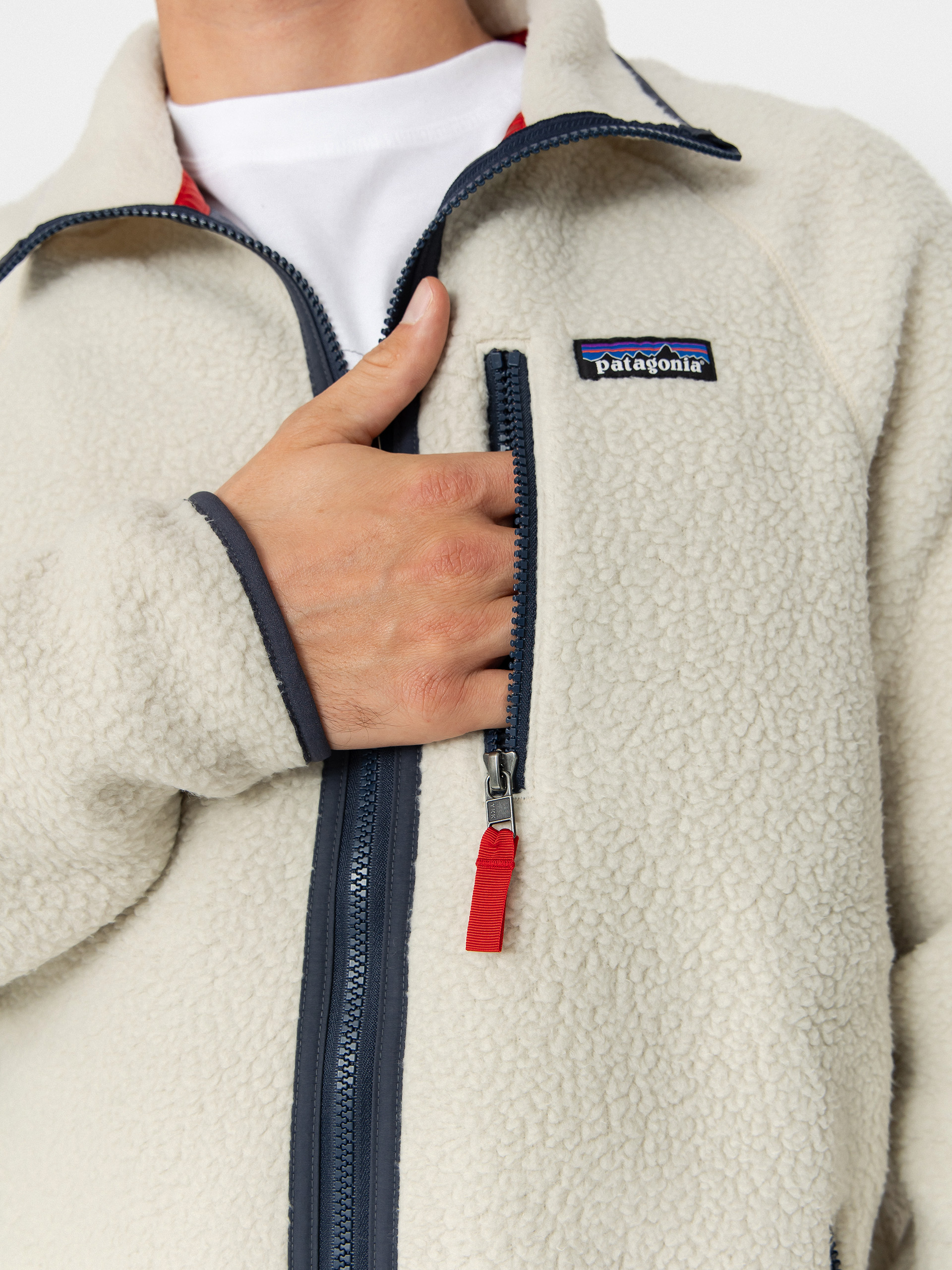 Geacă Patagonia Retro Pile (pelican w/smolder blue)