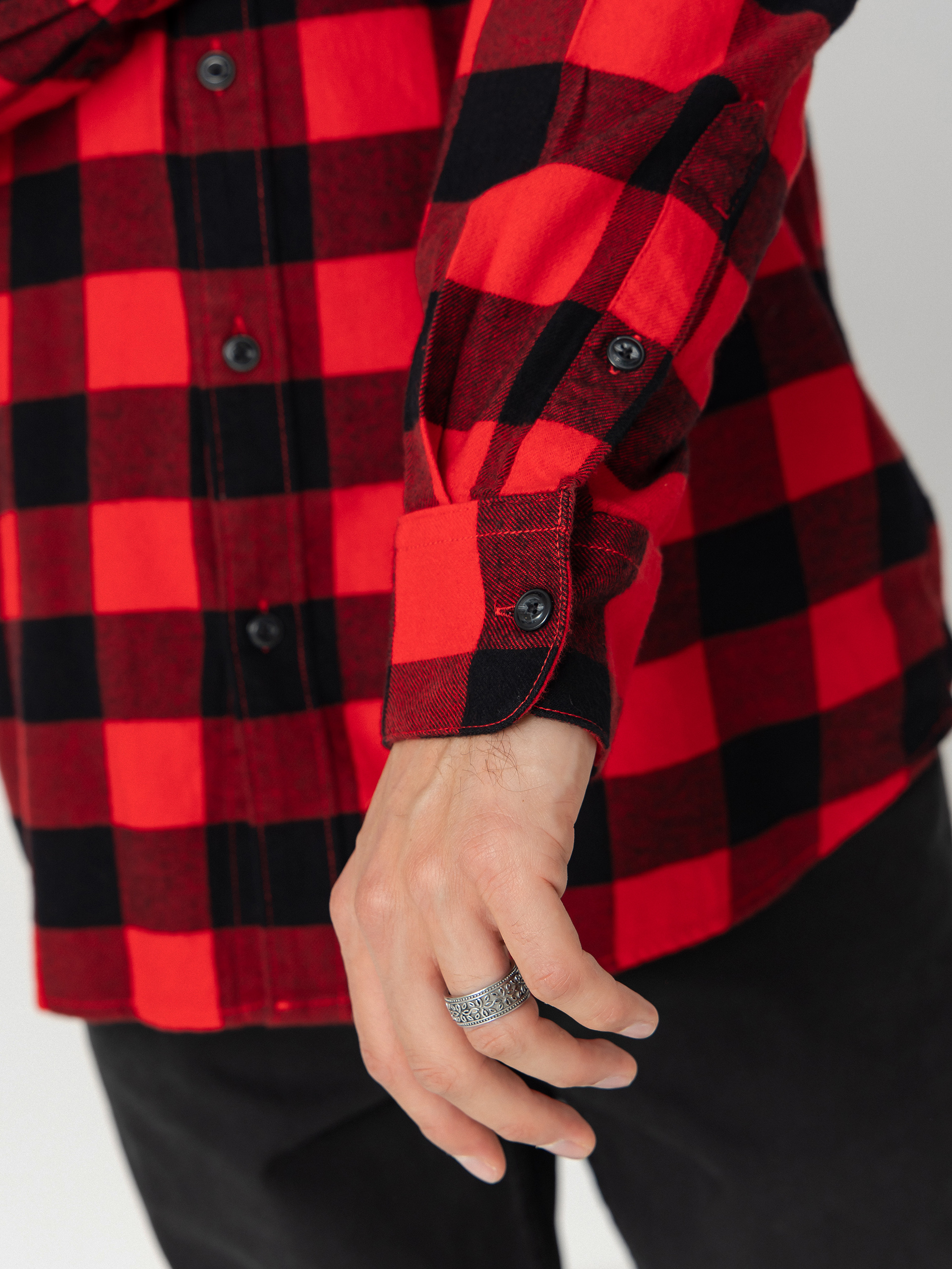 Cămașă Volcom Caden Plaid (lifeguard red)
