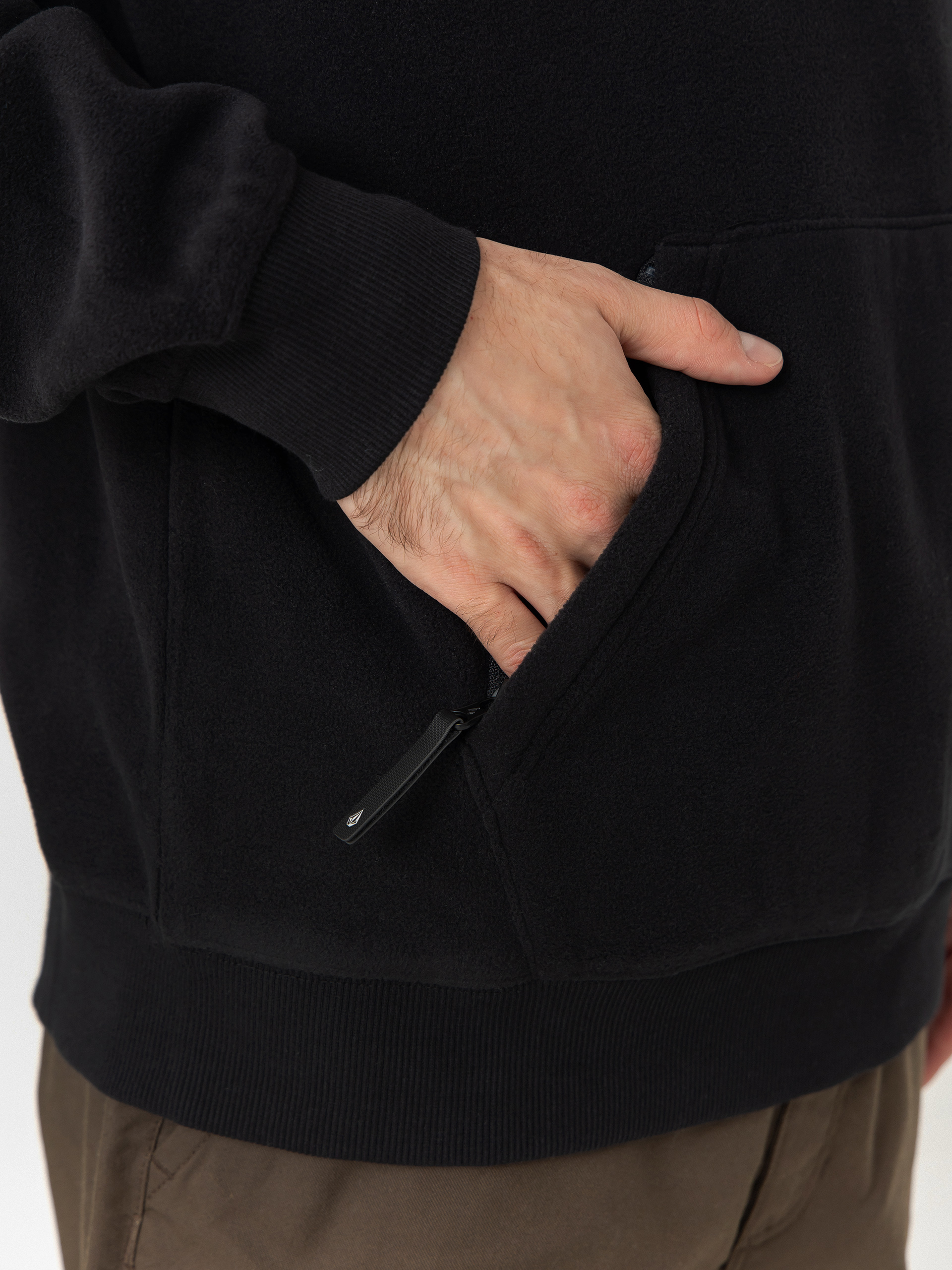 Hanorac cu glugă Volcom Second Trip HD (black)