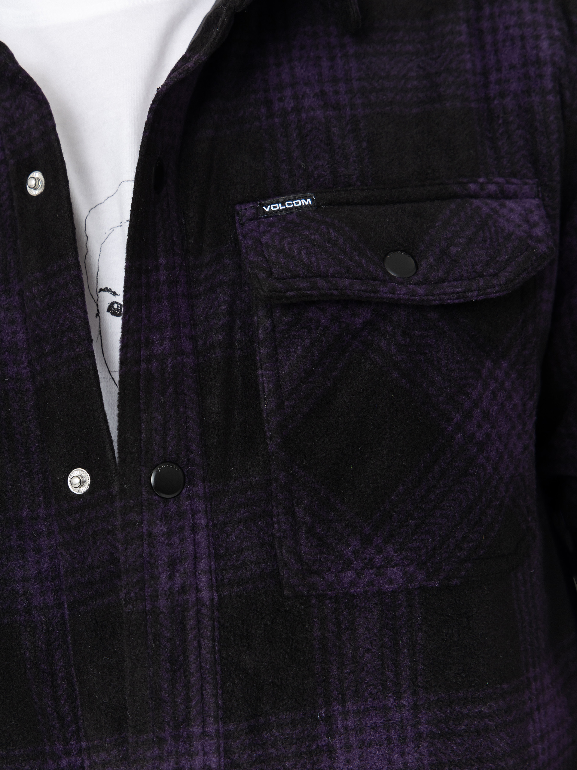 Cămașă Volcom Bowered Fleece (dark purple)