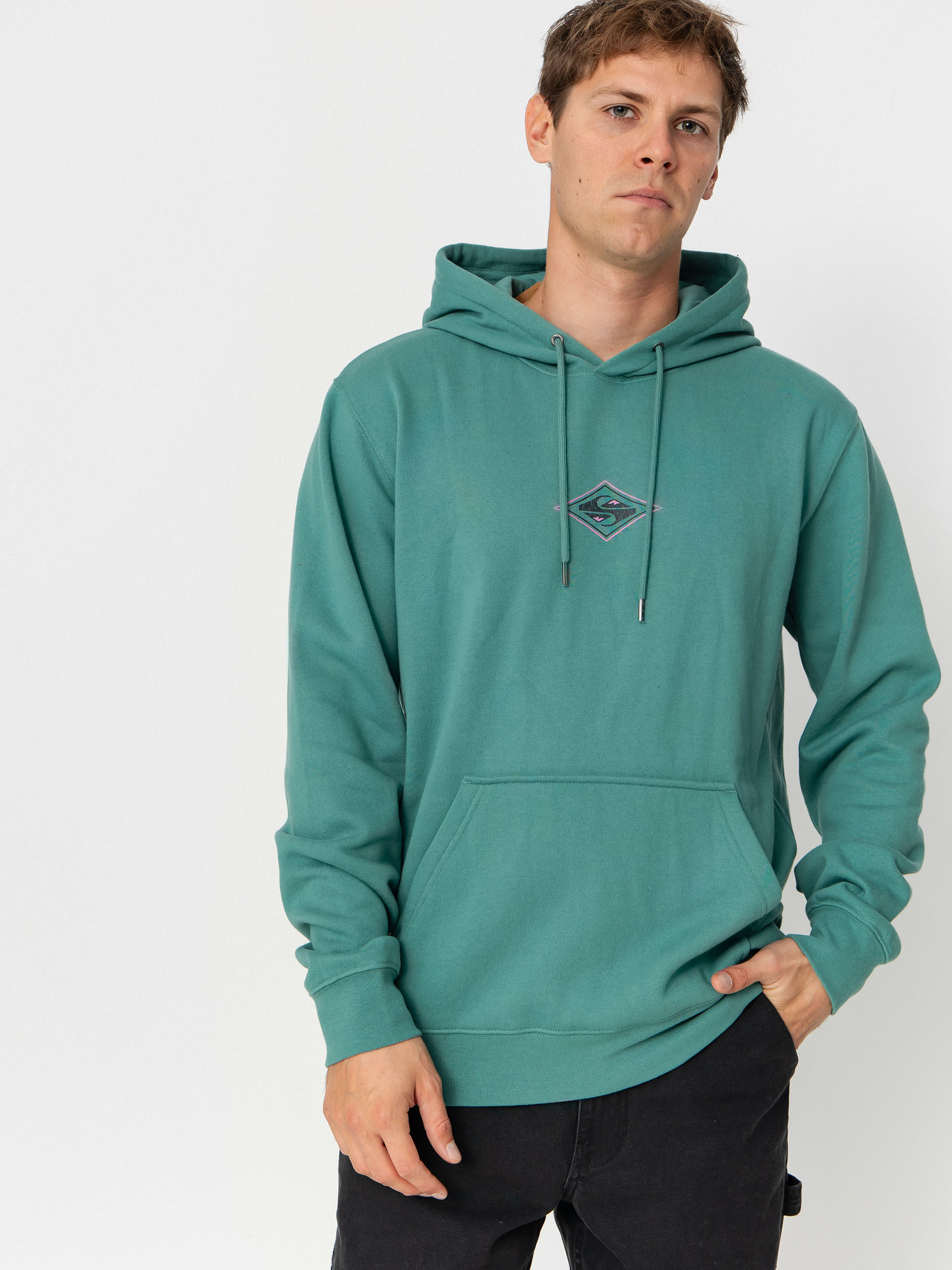 Hanorac cu glugă Quiksilver Graphic HD (deep sea)