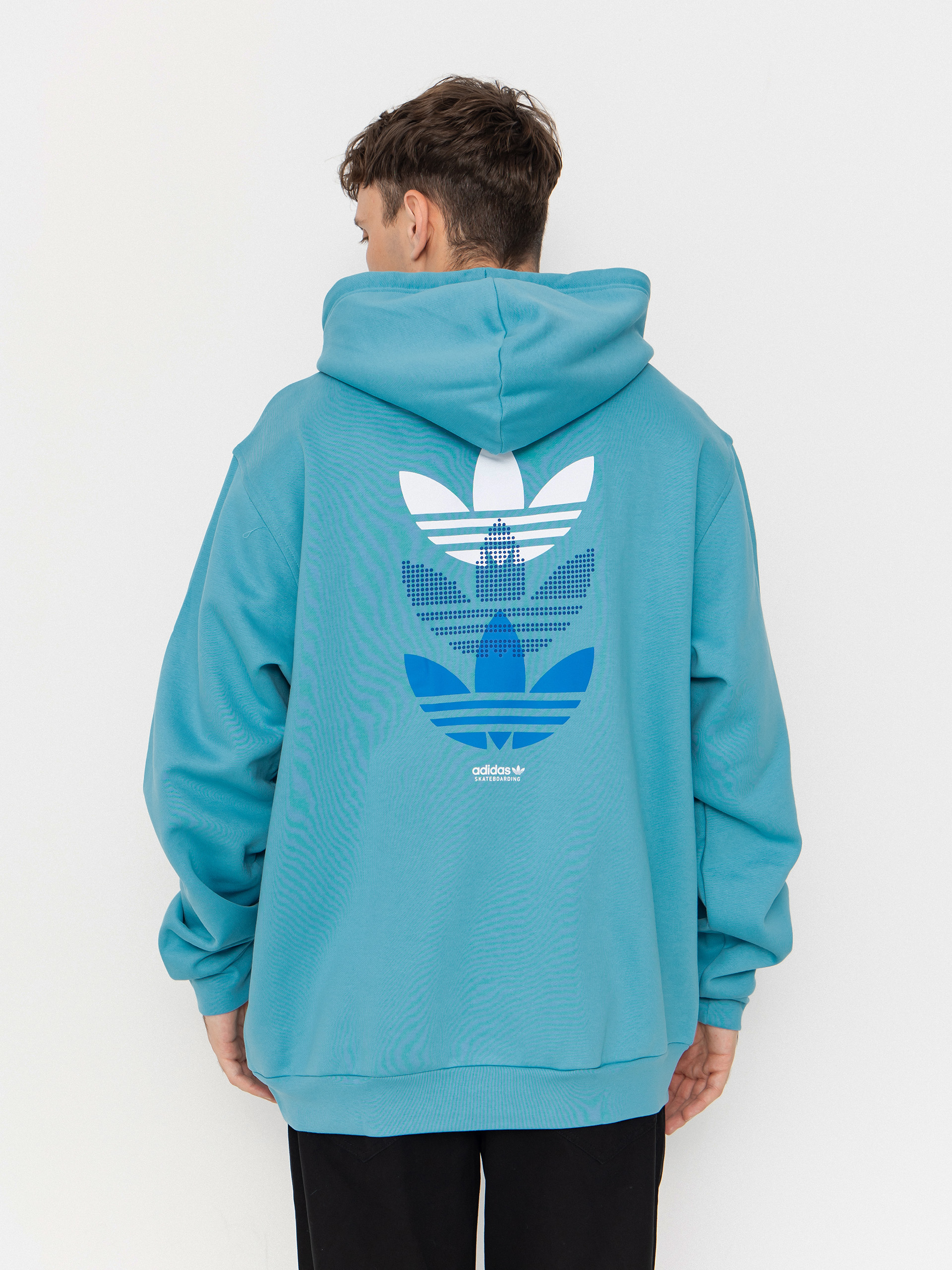 Hanorac cu glugă adidas Trip Tre HD (preblu/broyal)