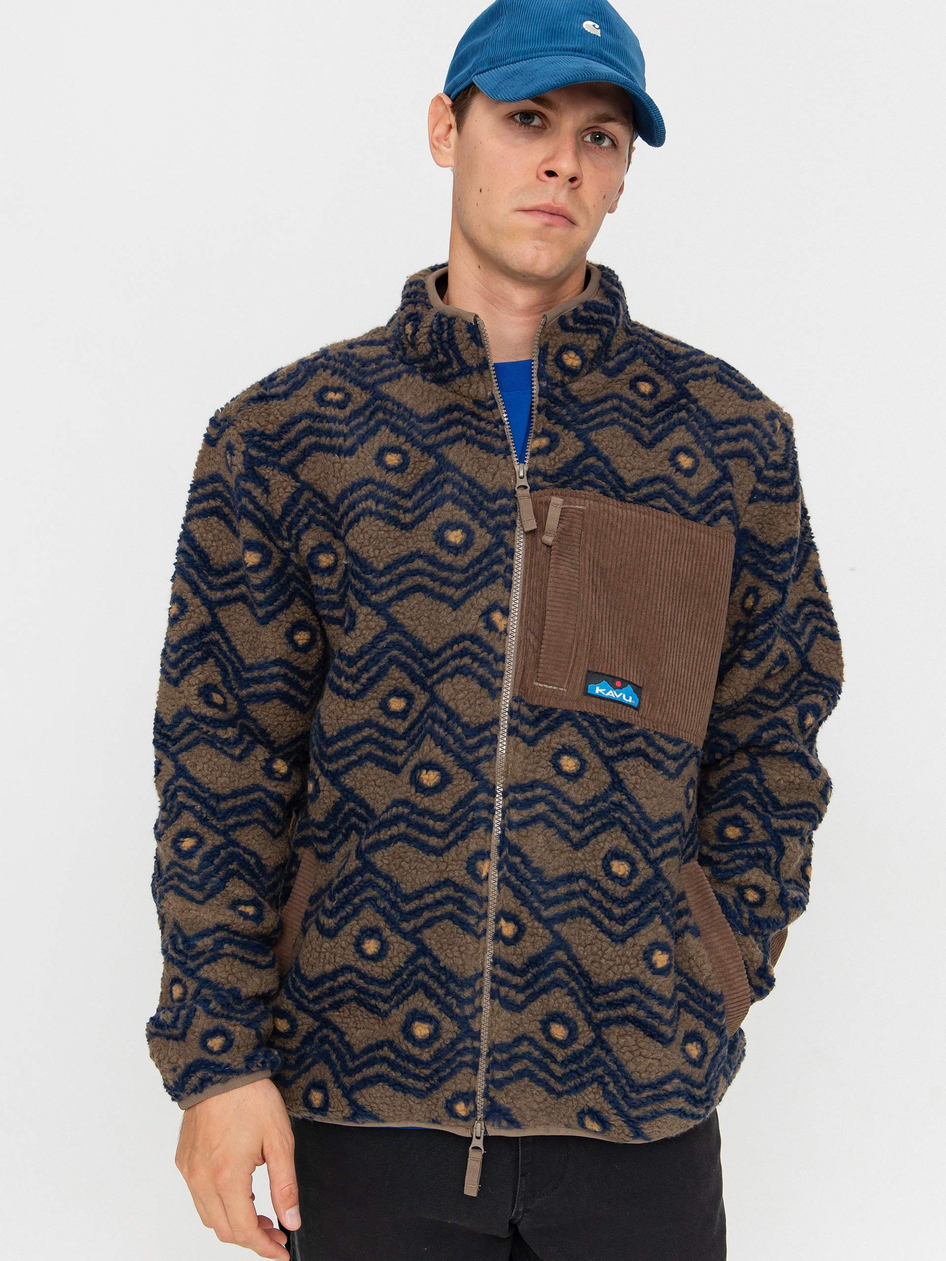 Hanorac din fleece Kavu Wayside (walnut mountain)