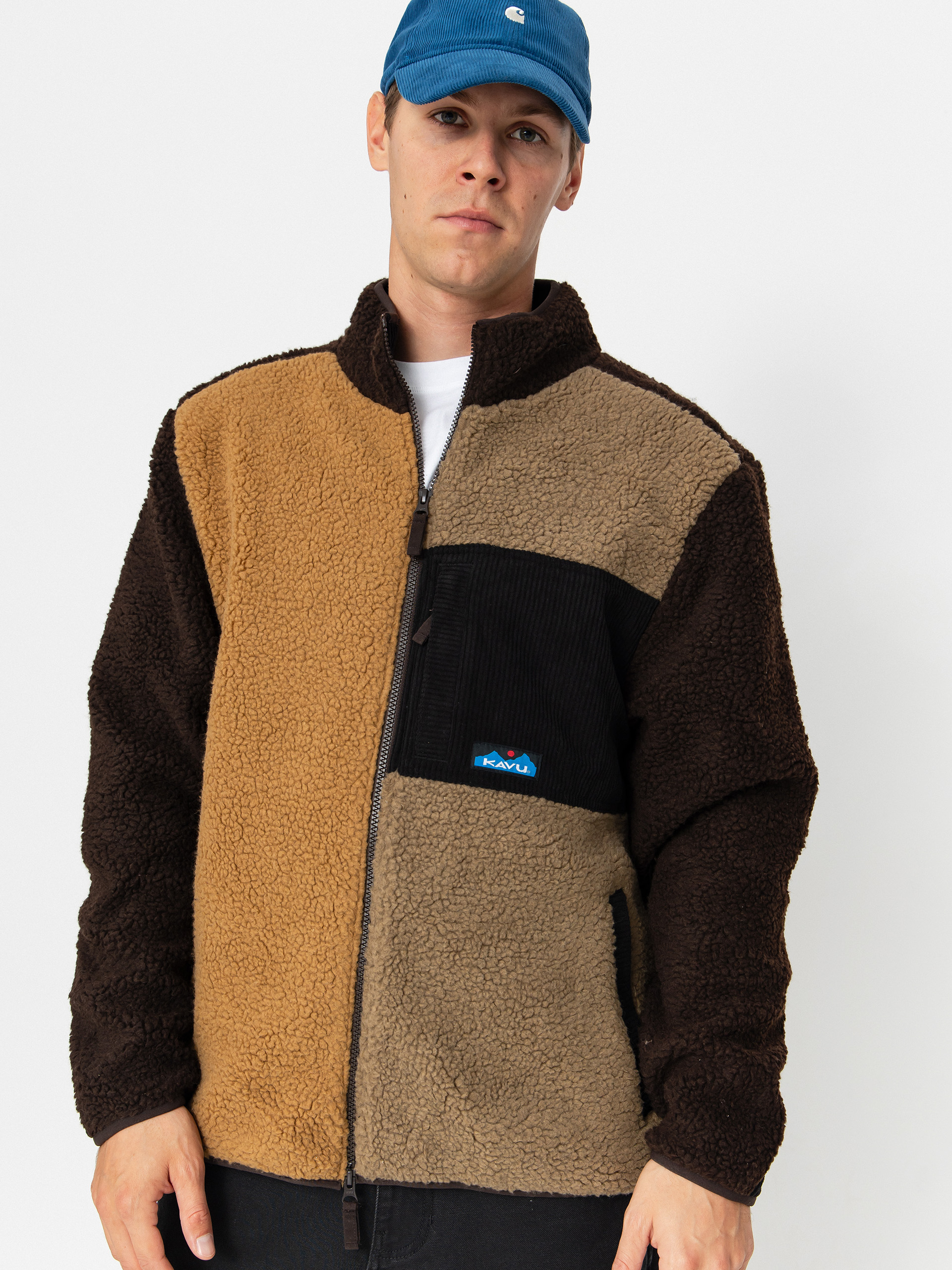 Hanorac din fleece Kavu Wayside (wild wood block)