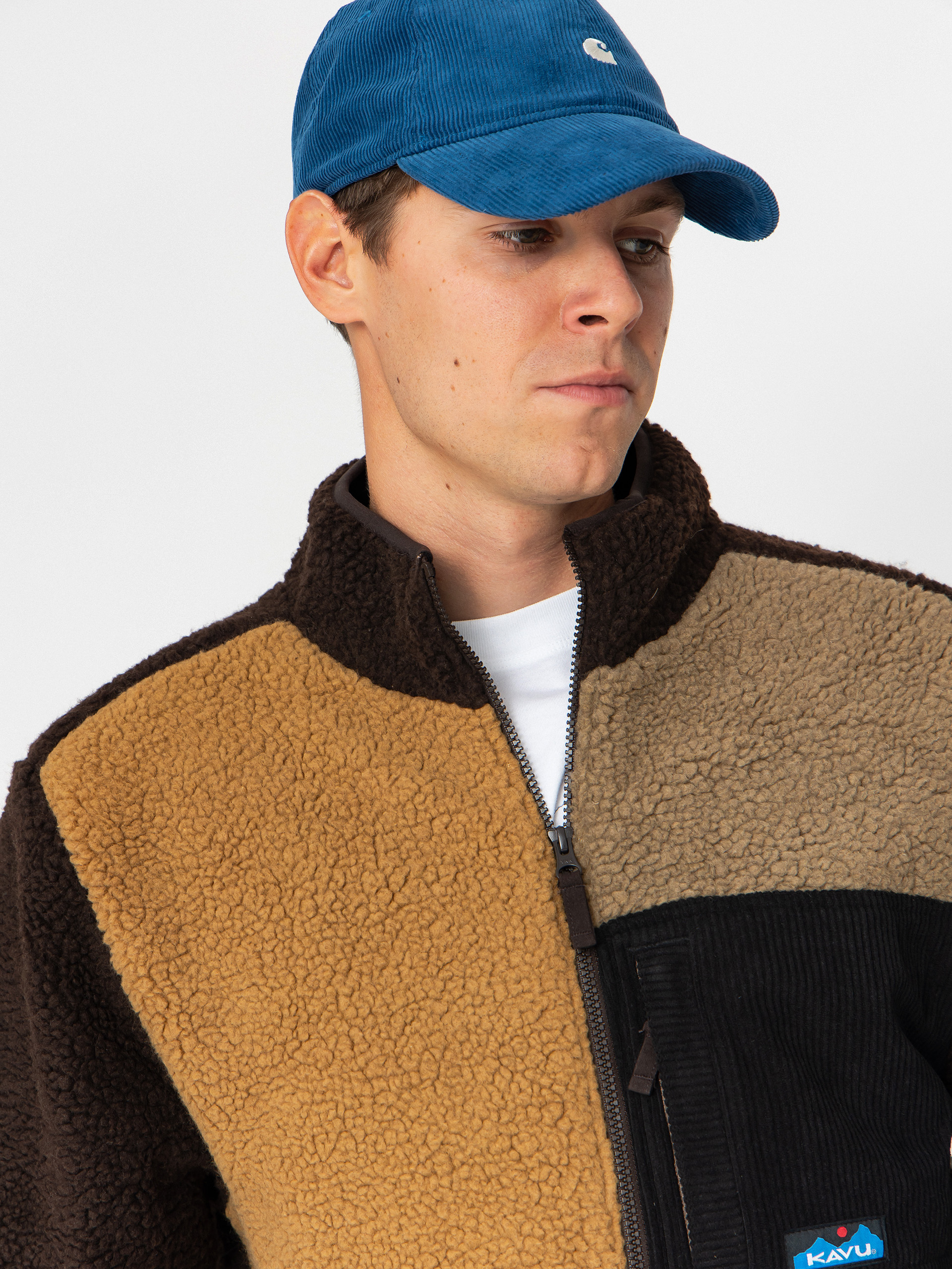 Pentru bărbați Hanorac din fleece Kavu Wayside (wild wood block)