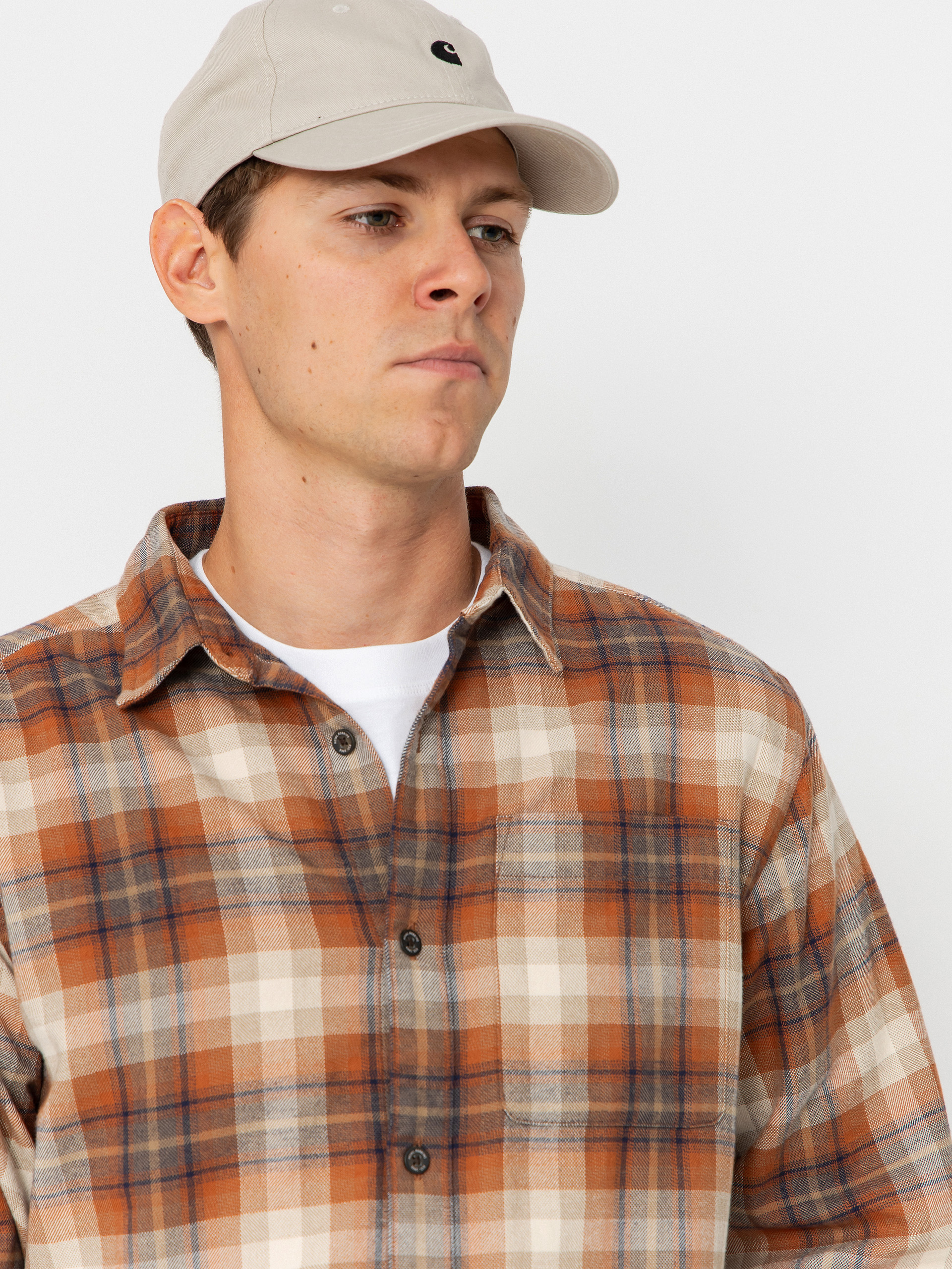 Cămașă Royal Robbins Lieback Organic Cotton Flannel (rust brown dipsea pld)