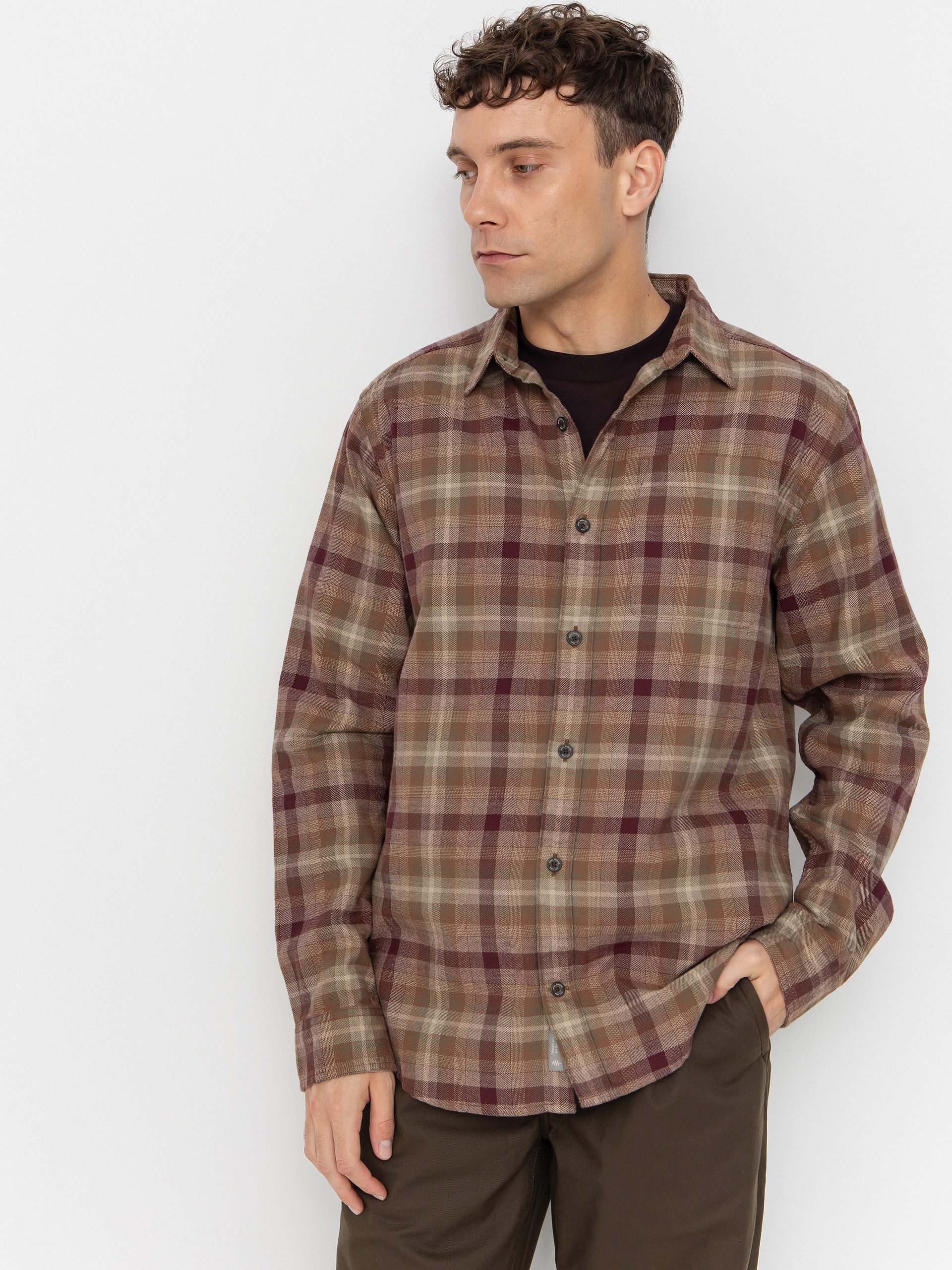 Cămașă Royal Robbins Lieback Organic Cotton Flannel (dusty olive dipsea pld)