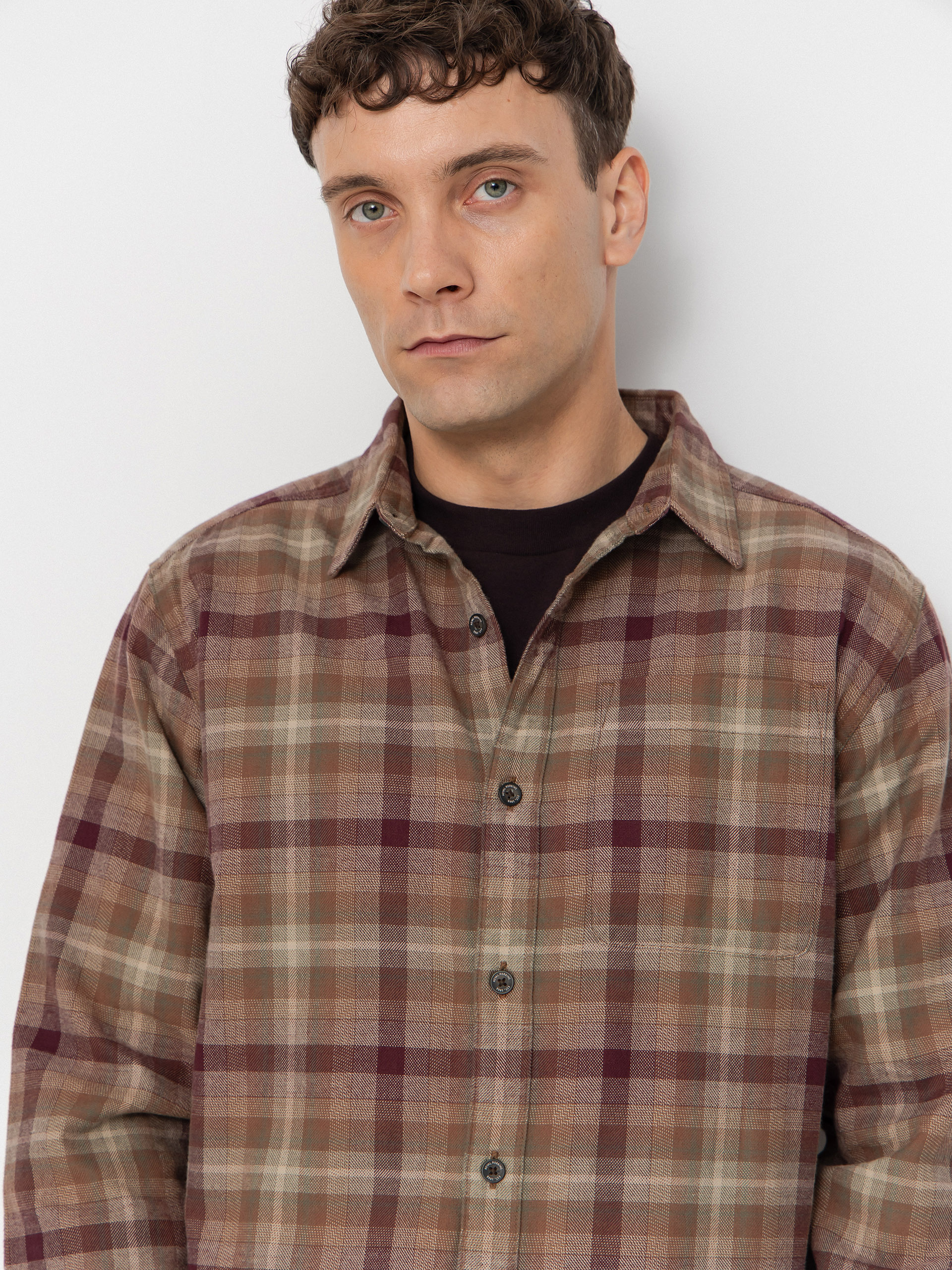 Cămașă Royal Robbins Lieback Organic Cotton Flannel (dusty olive dipsea pld)