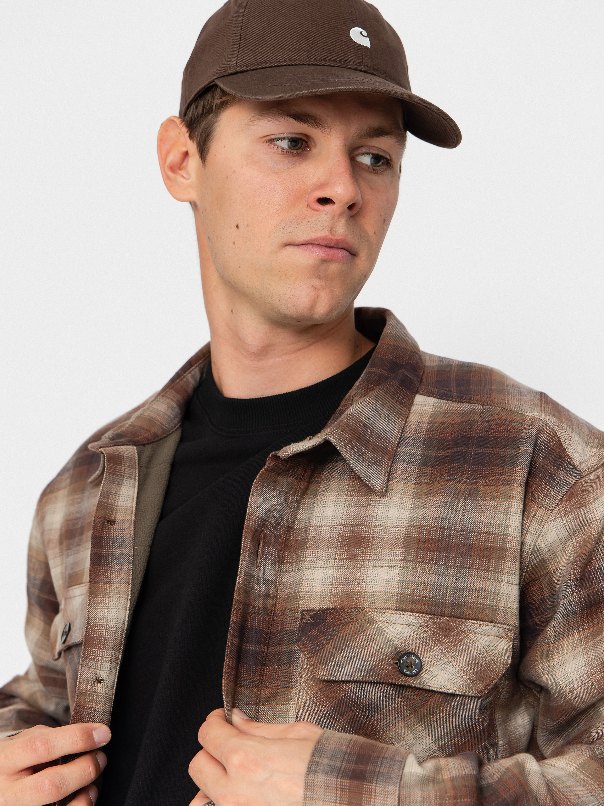 Cămașă Royal Robbins Snowcap Lined Flannel (seal brown tioga pld)