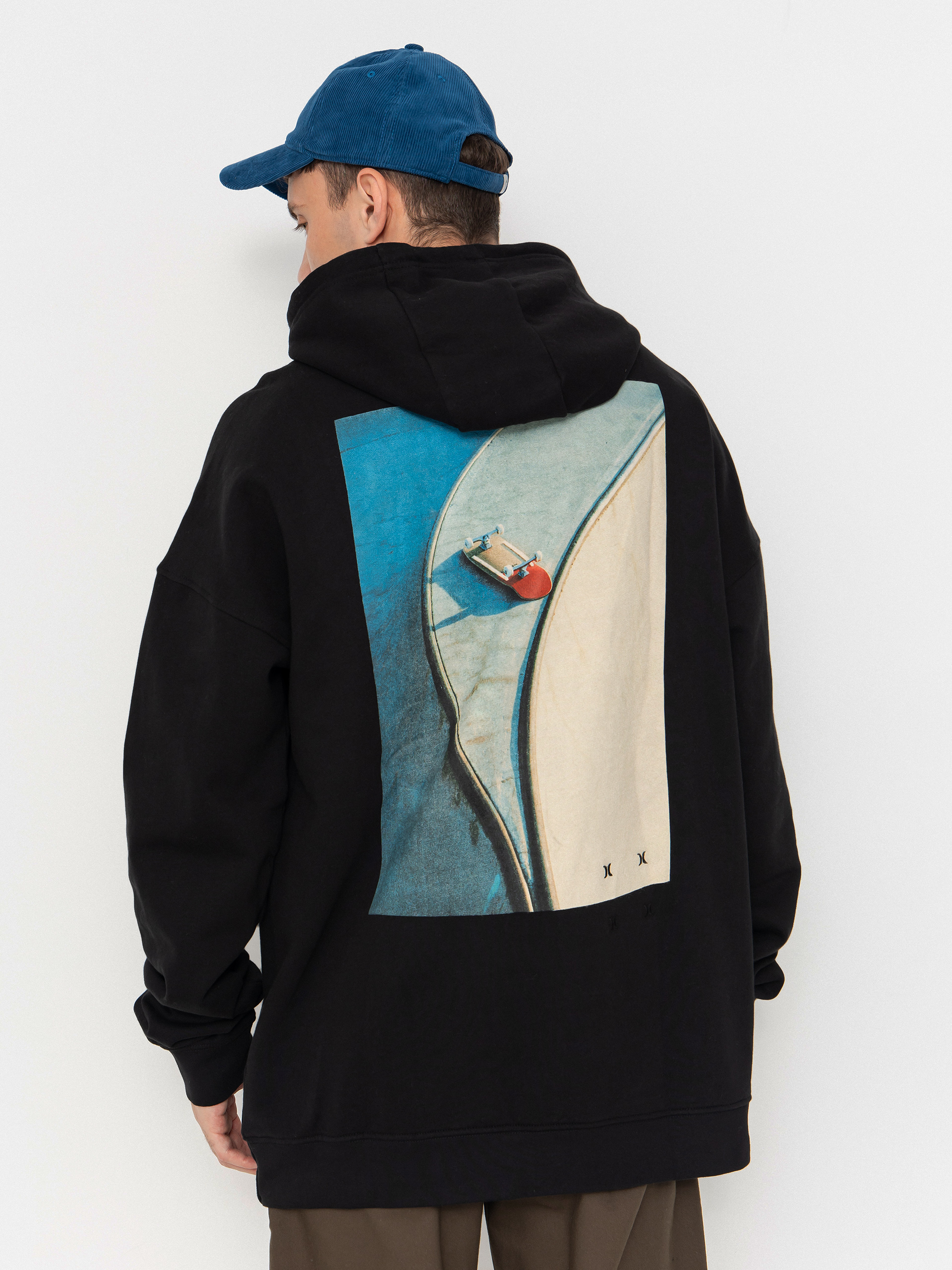 Hanorac cu glugă Hurley Bcnk8 Washed HD