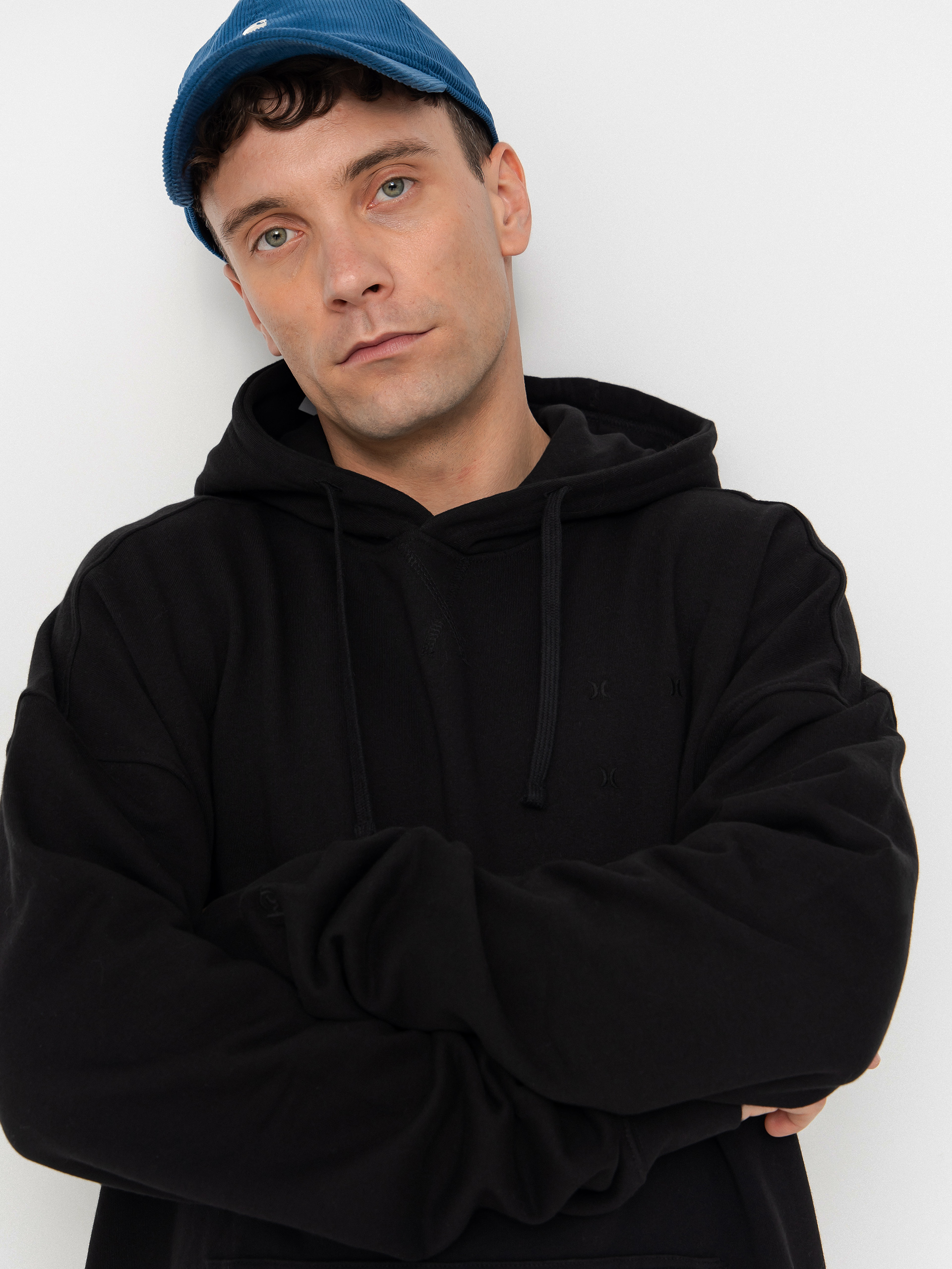 Hanorac cu glugă Hurley Bcnk8 Washed HD (black)