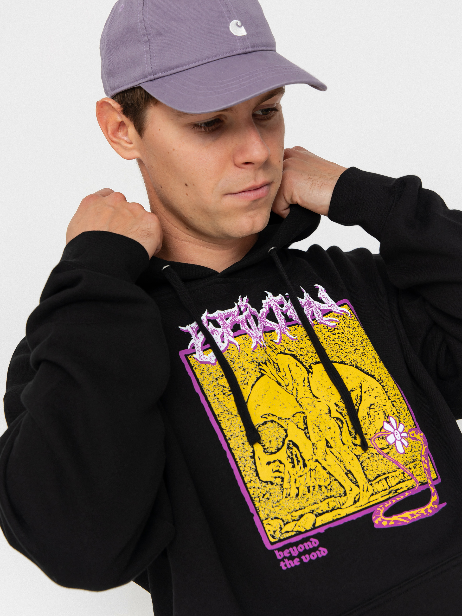 Hanorac cu glugă Brixton Void HD (black)