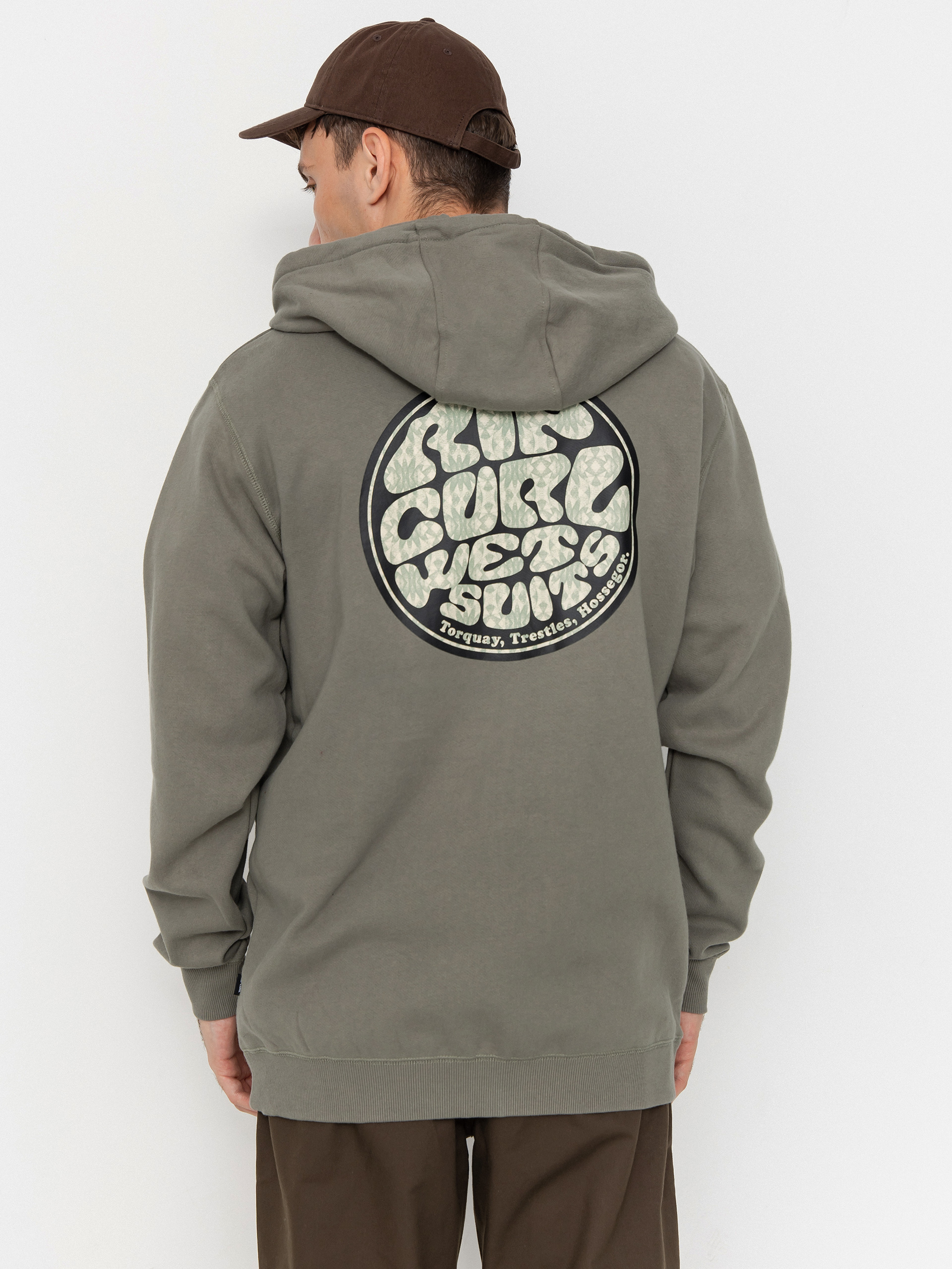 Hanorac cu glugă Rip Curl Wettie Passage Icon ZHD (cactus green)