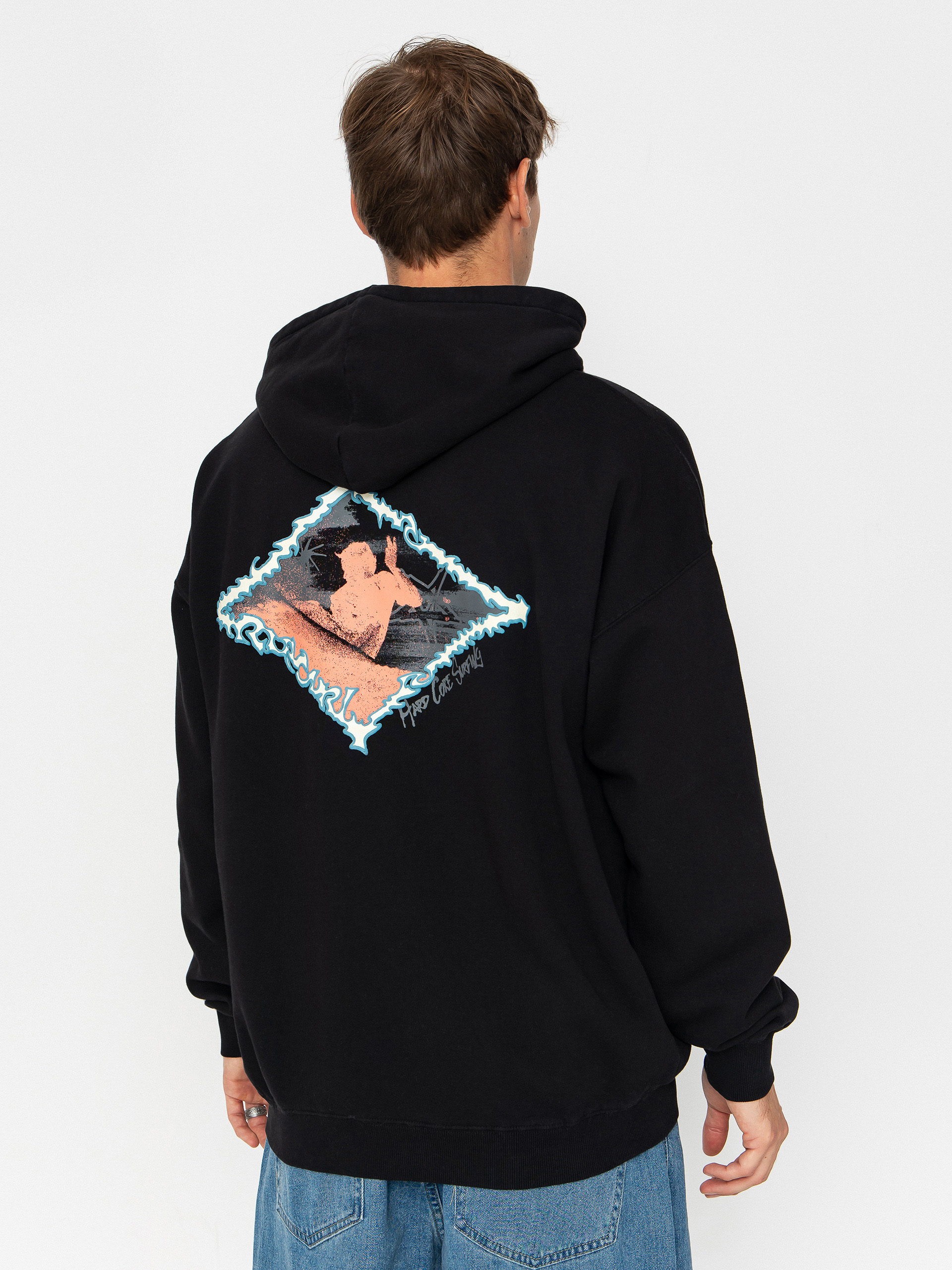 Hanorac cu glugă Rip Curl Raw Energy HD (black)