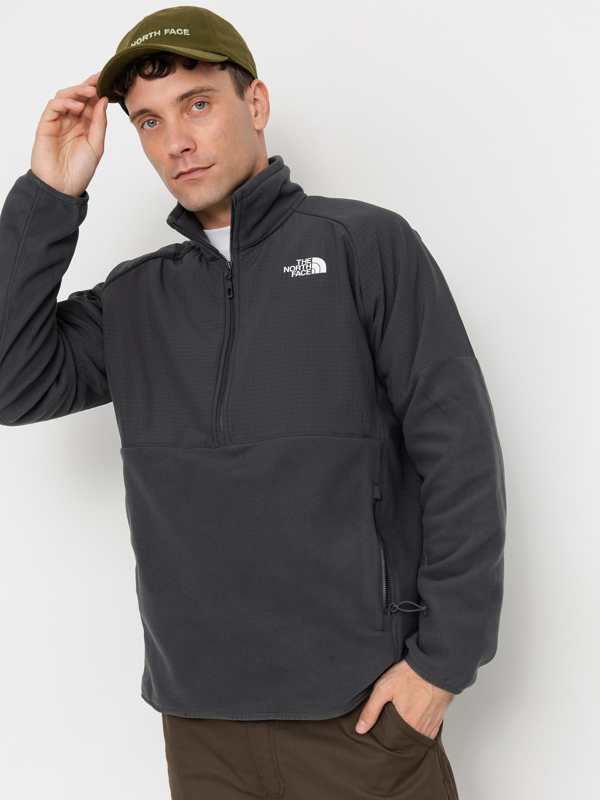 Hanorac din fleece The North Face Glacier HVWT 1/2 Zip (asphg/aspg/tnfb)