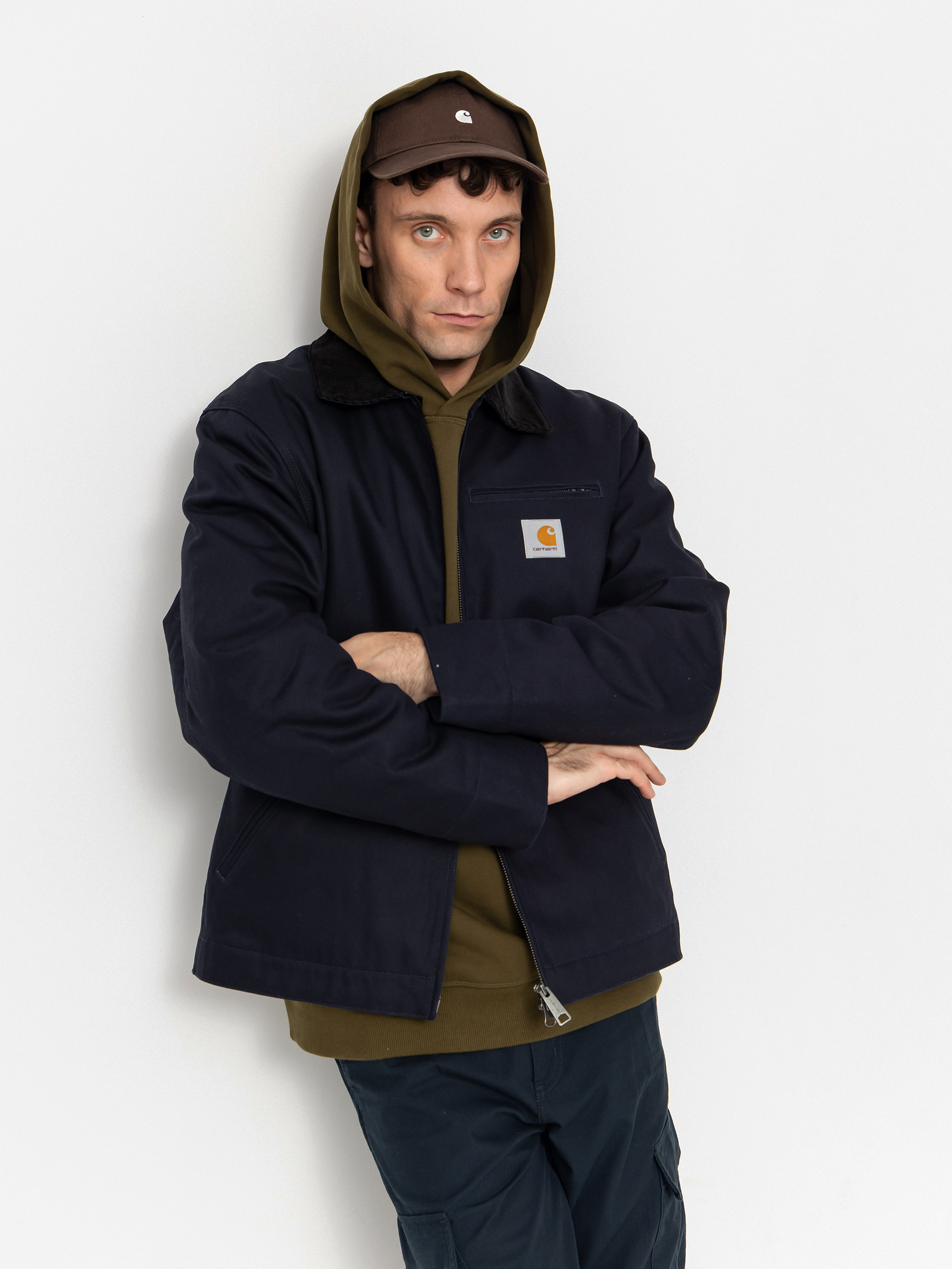 Geacă Carhartt WIP Detroit (dark navy/black/rigid)