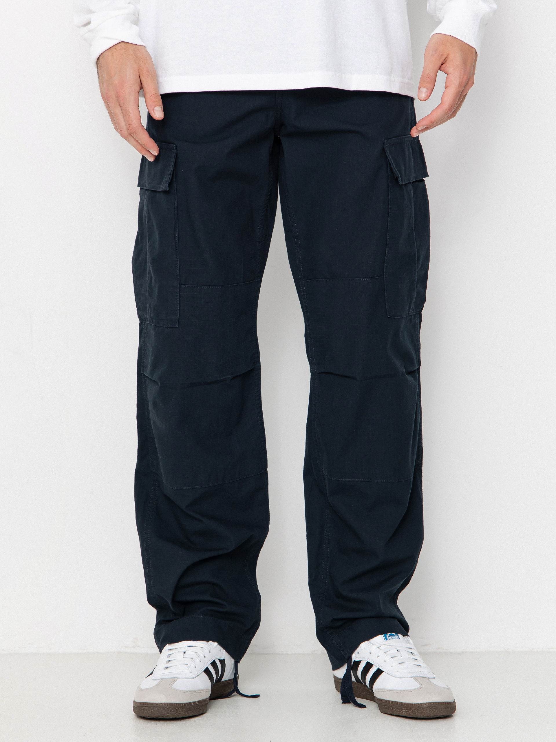 Pantaloni Carhartt WIP Regular Cargo (deep night/rinsed)