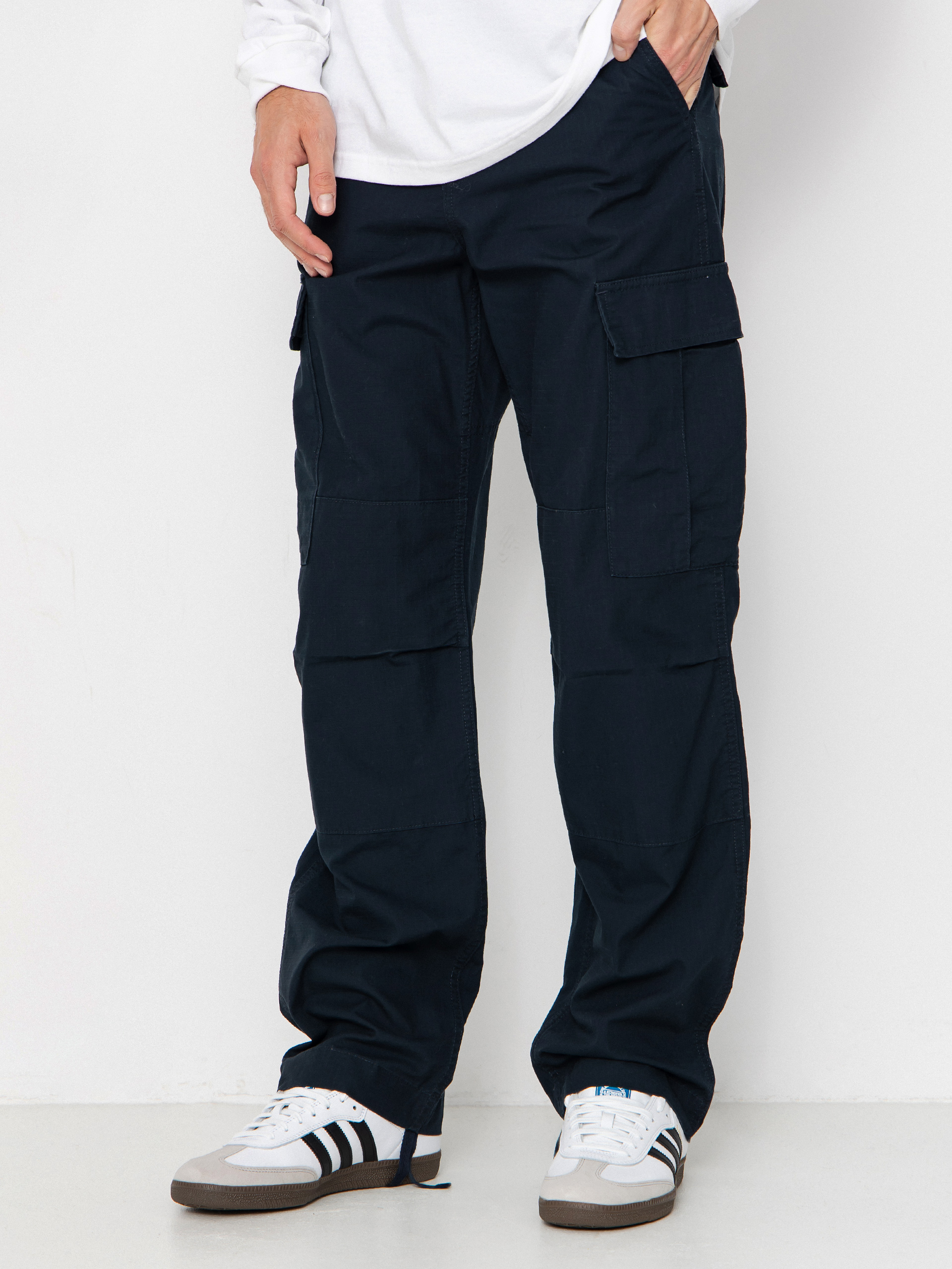 Pantaloni Carhartt WIP Regular Cargo (deep night/rinsed)