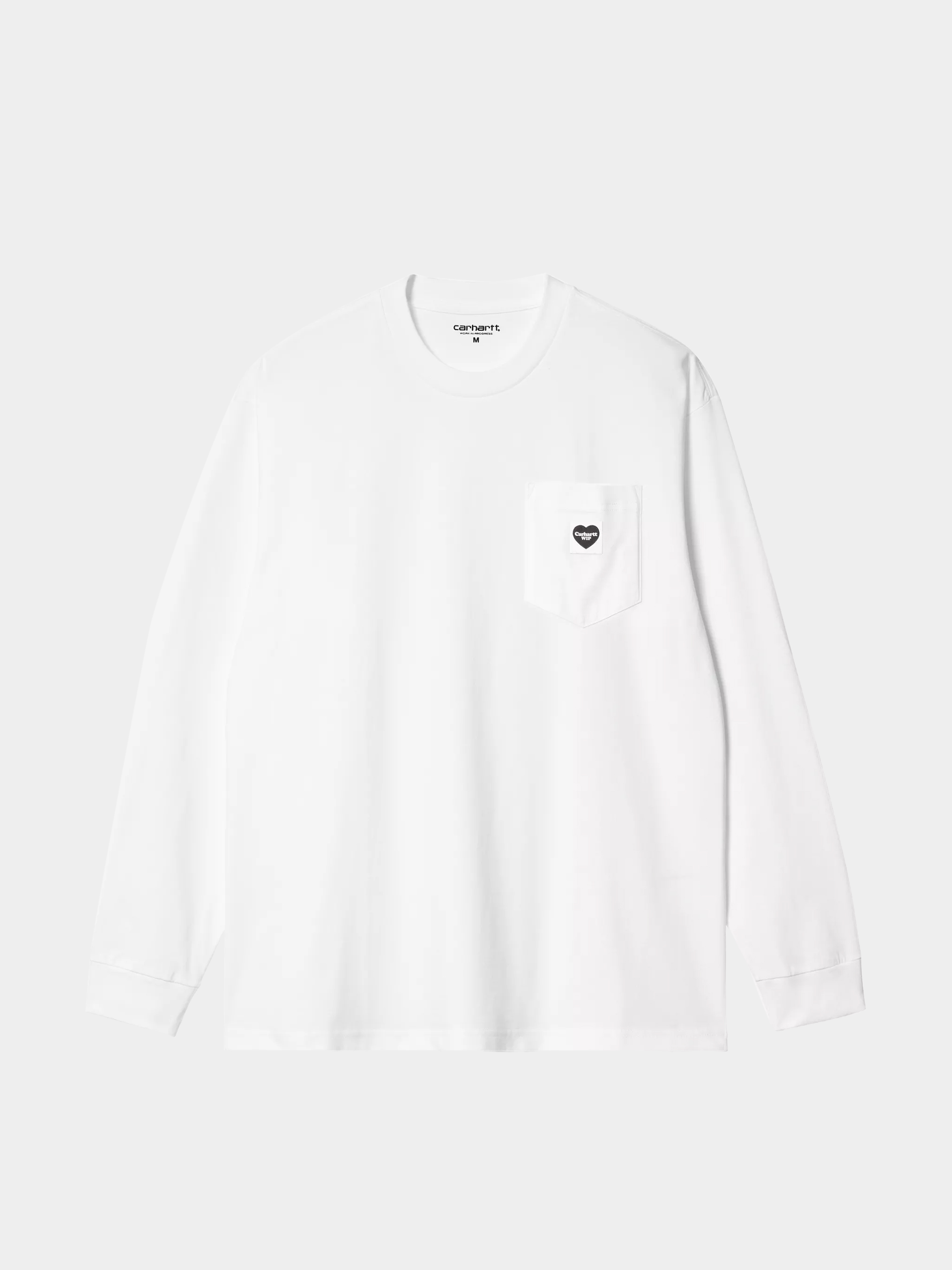 Longsleeve Carhartt WIP Pocket Heart (white/black)