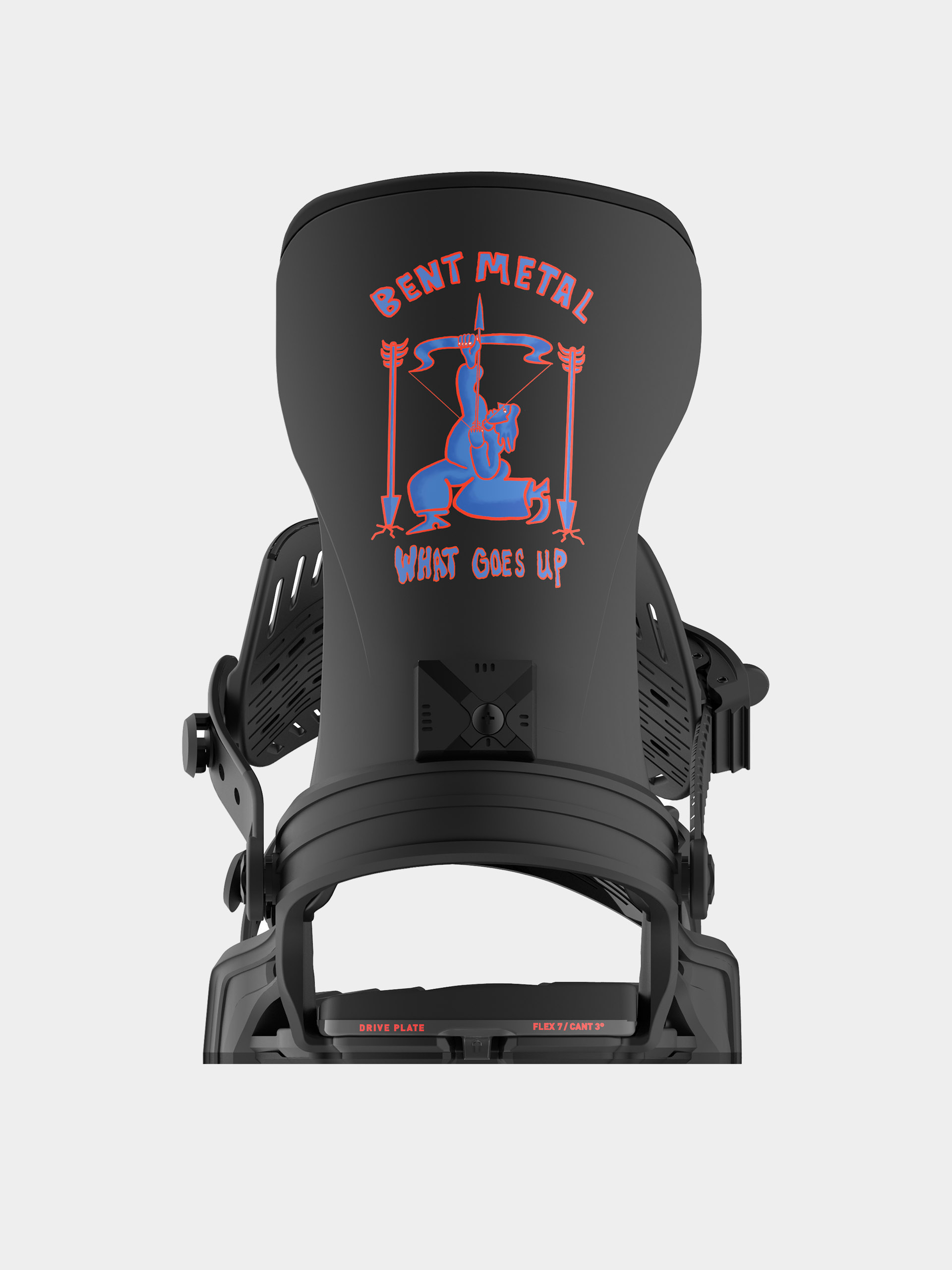 Pentru bărbați Legături pentru snowboard Bent Metal Axtion (black/blue/red)