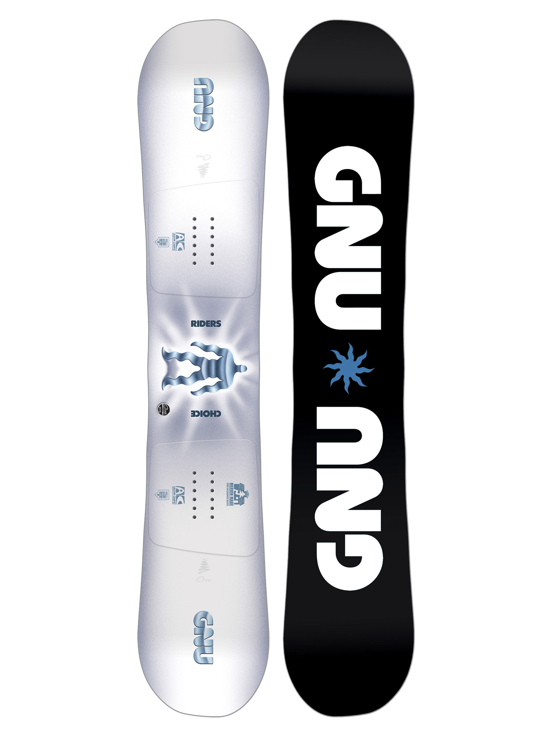 Snowboard Gnu Riders Choice (black/white)